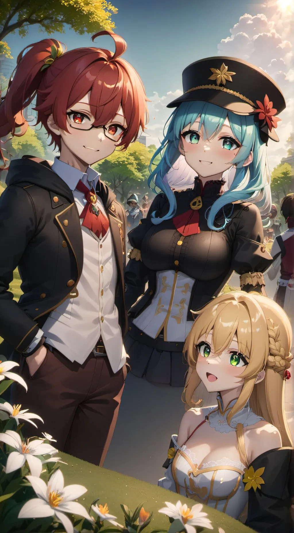 ai character: angel,Emma,bell background