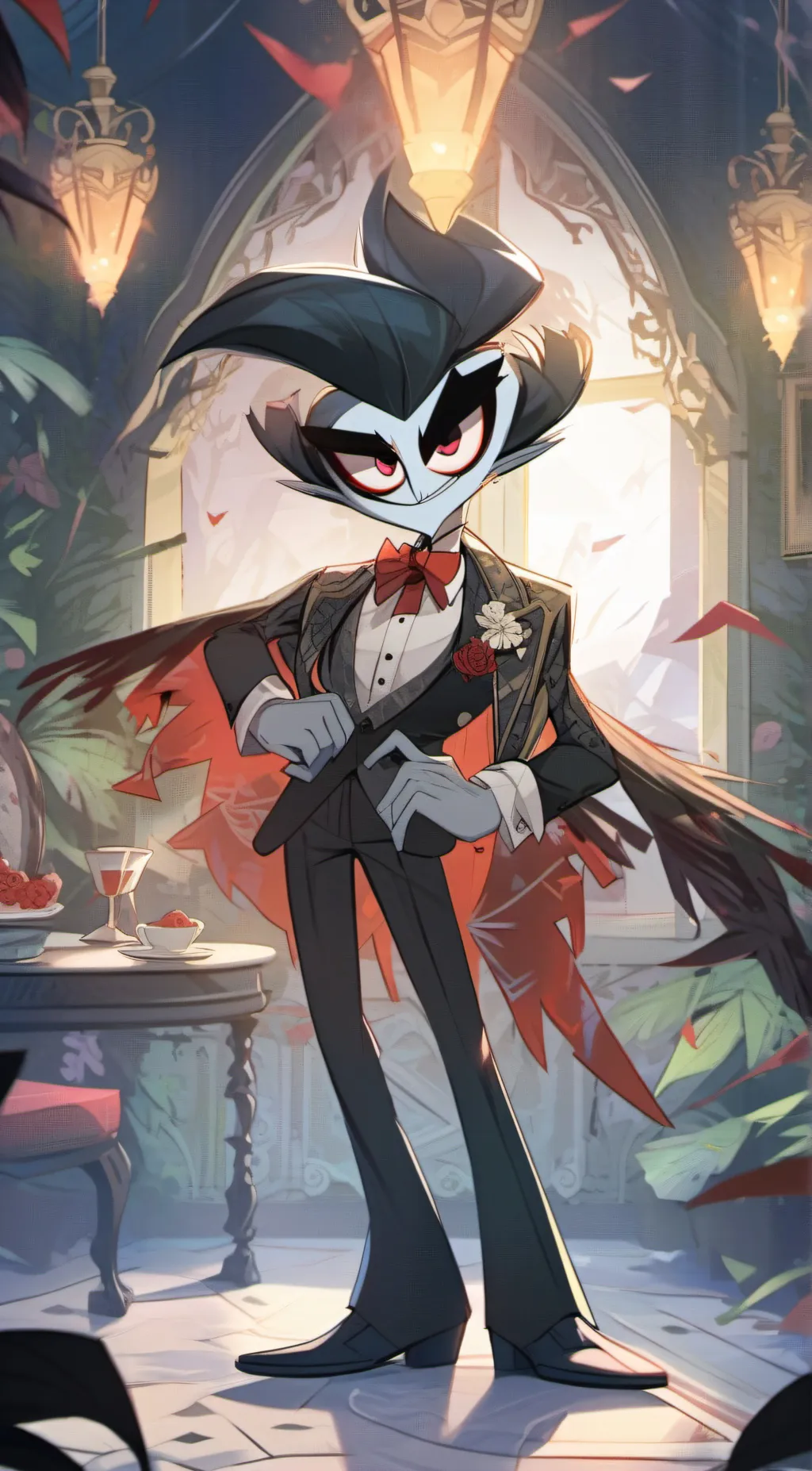 ai character: Valentino  background