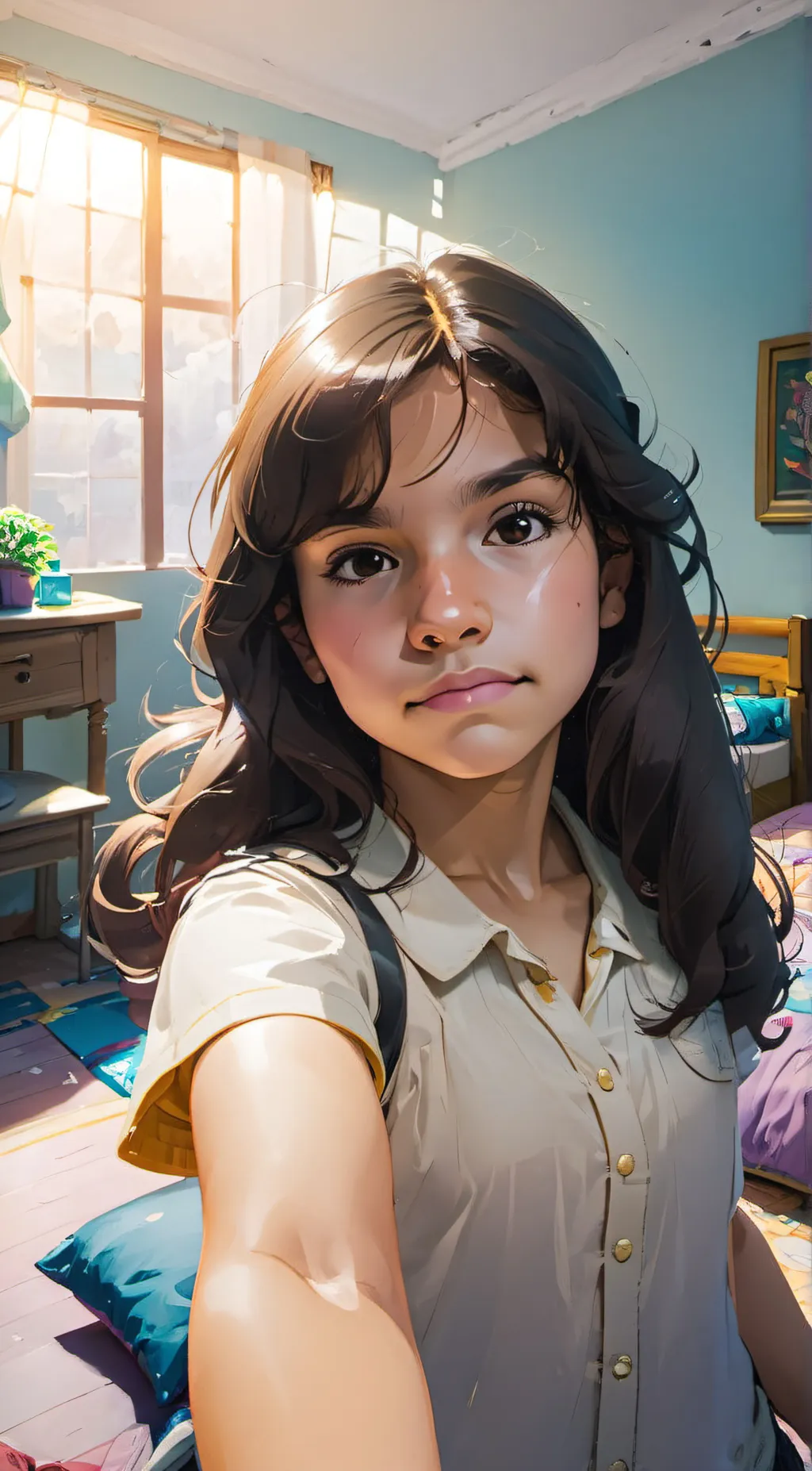 ai character: Leslie mendoza background