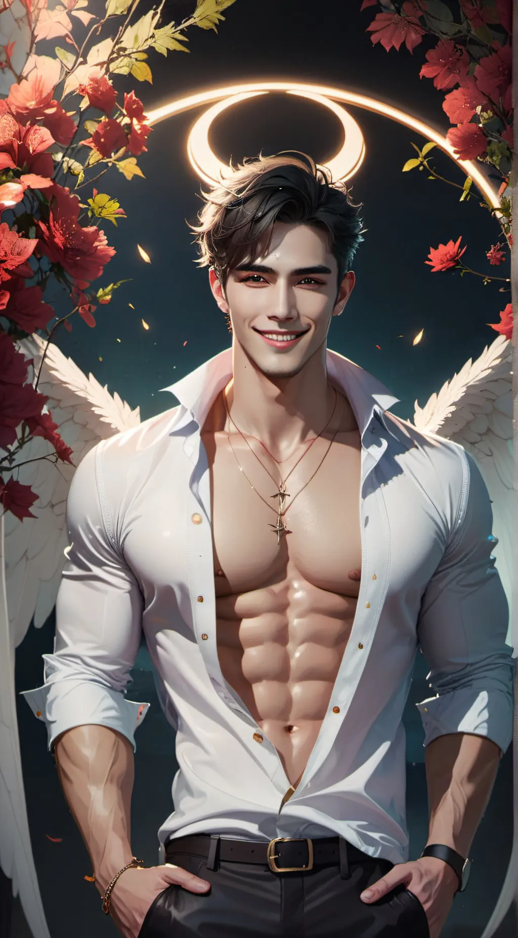 ai character: Angdeveil  background