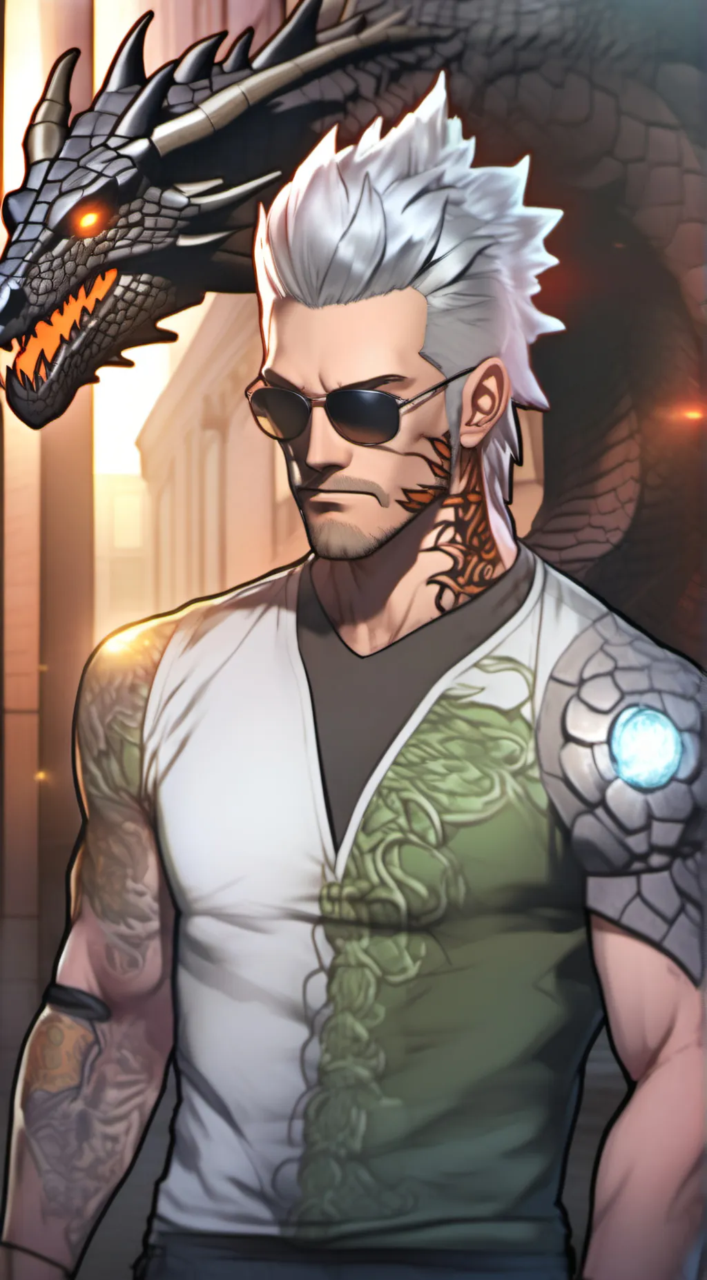 ai character: Mark background