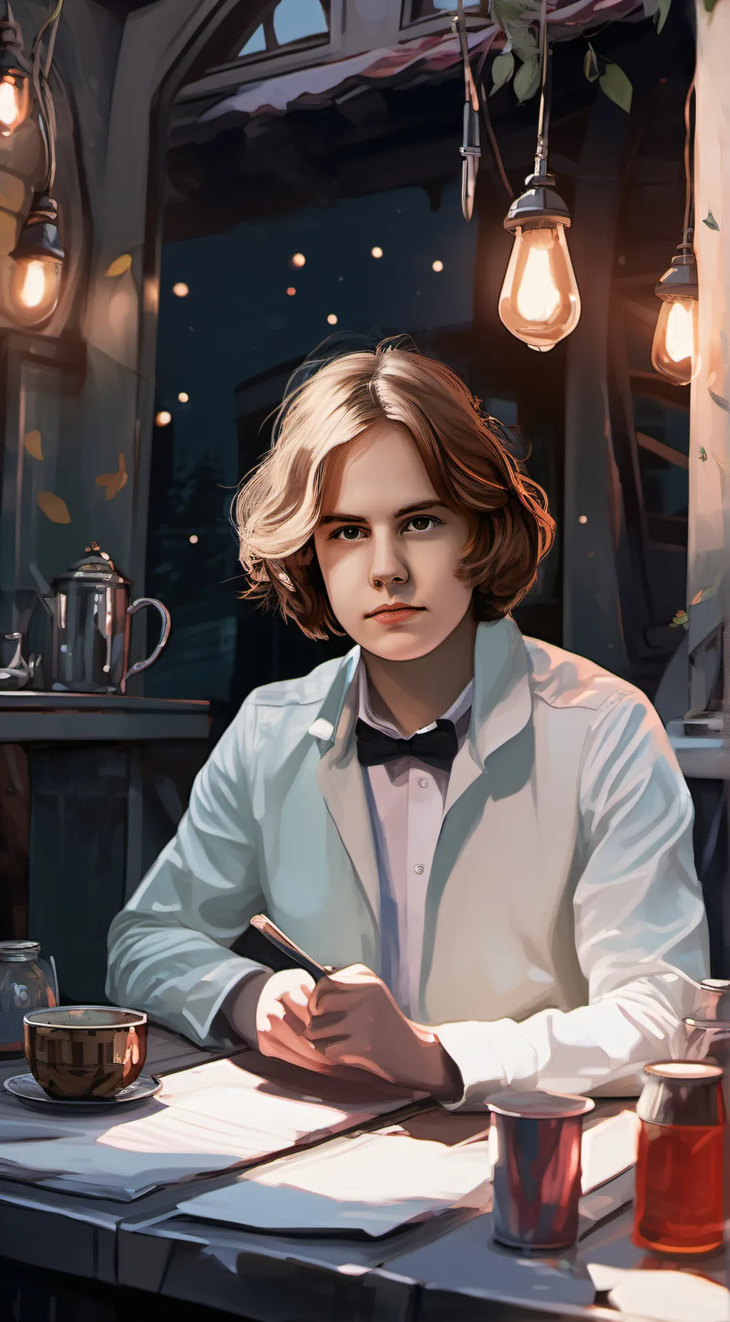 ai character: The Kid LAROI. background