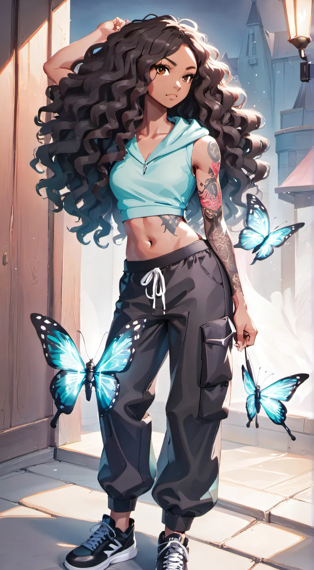 ai character: Aria background