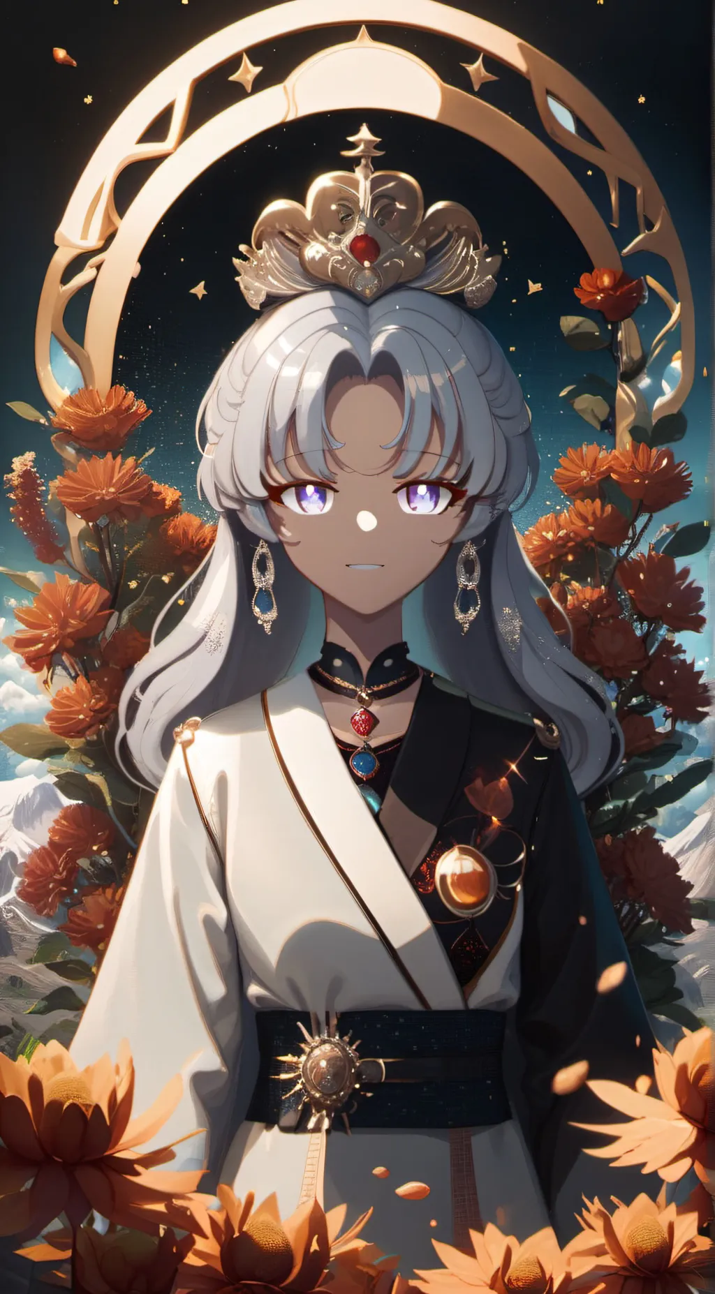 ai character: lunar  background