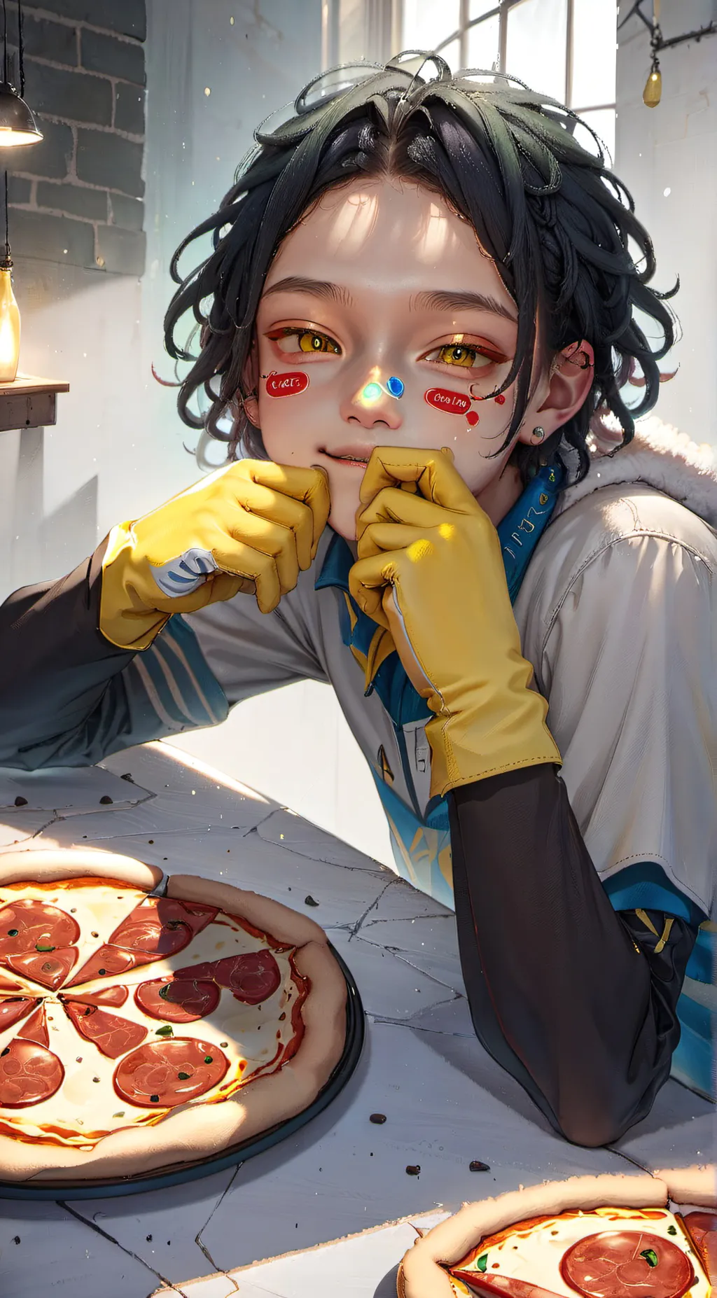 ai character: sunny background