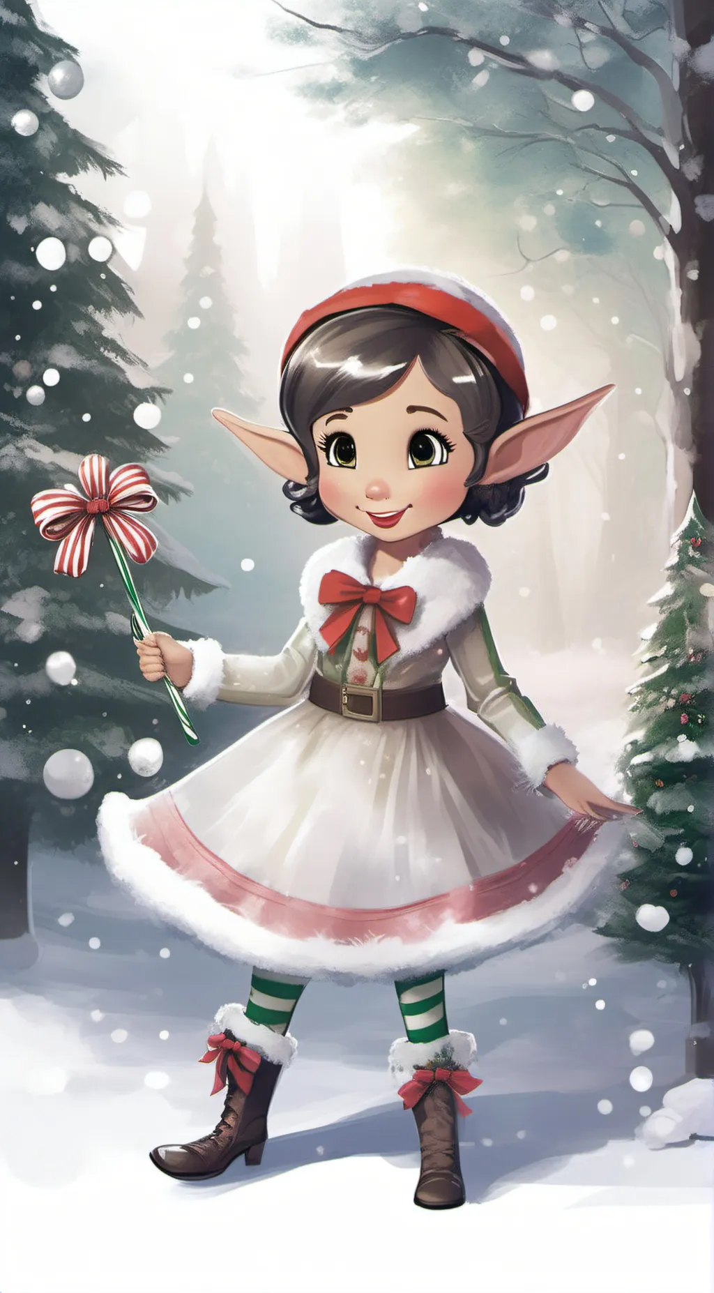 ai character: CandyCane background