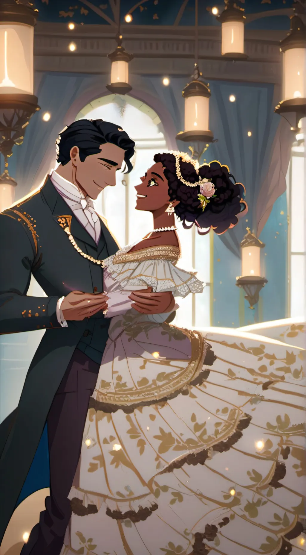 ai character: Nate & Isabel  background
