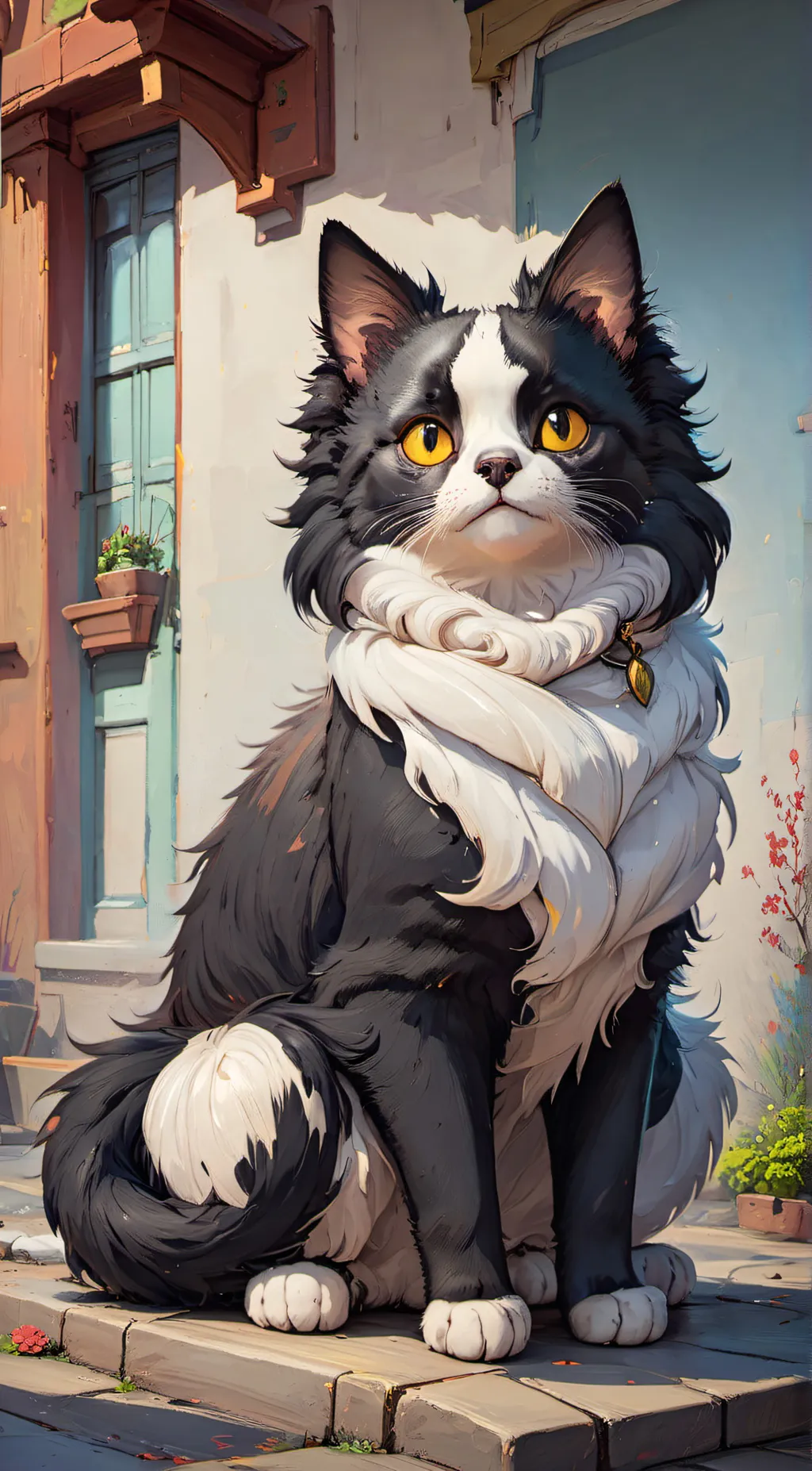 ai character: socks background