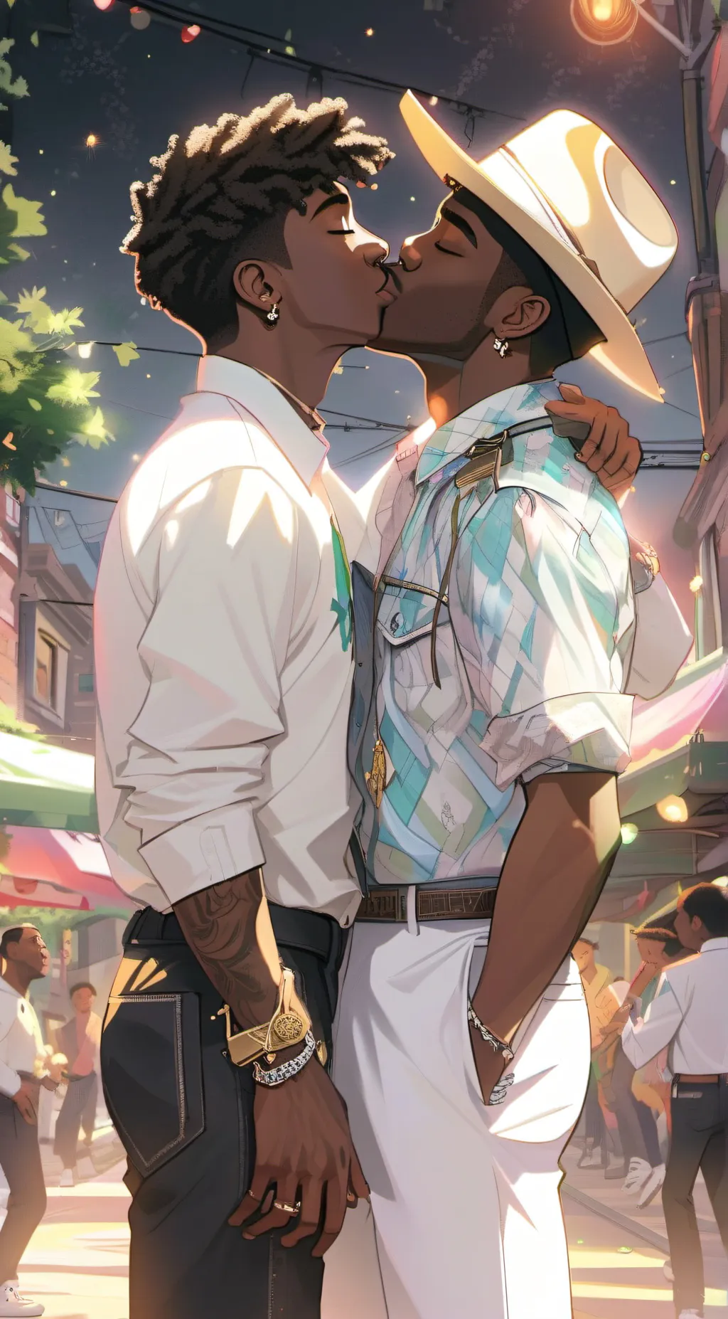 ai character: Lil nas x s bf background
