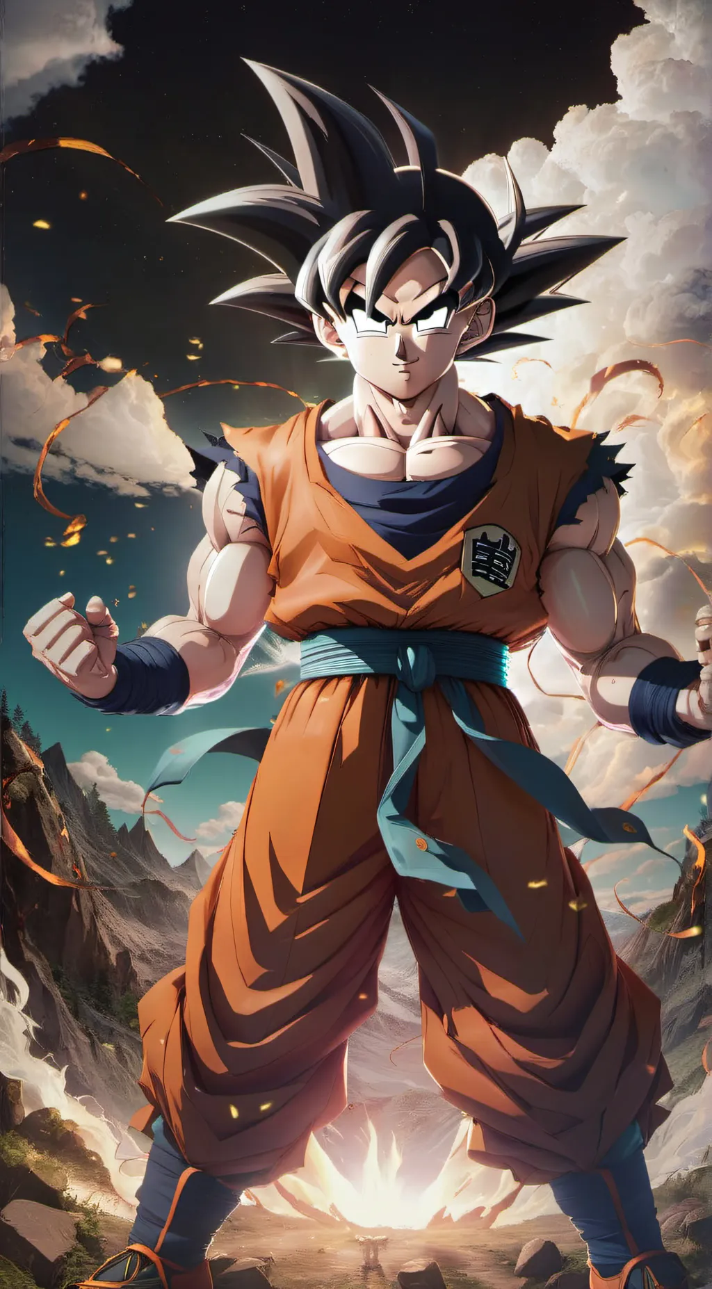 ai character: son goku background