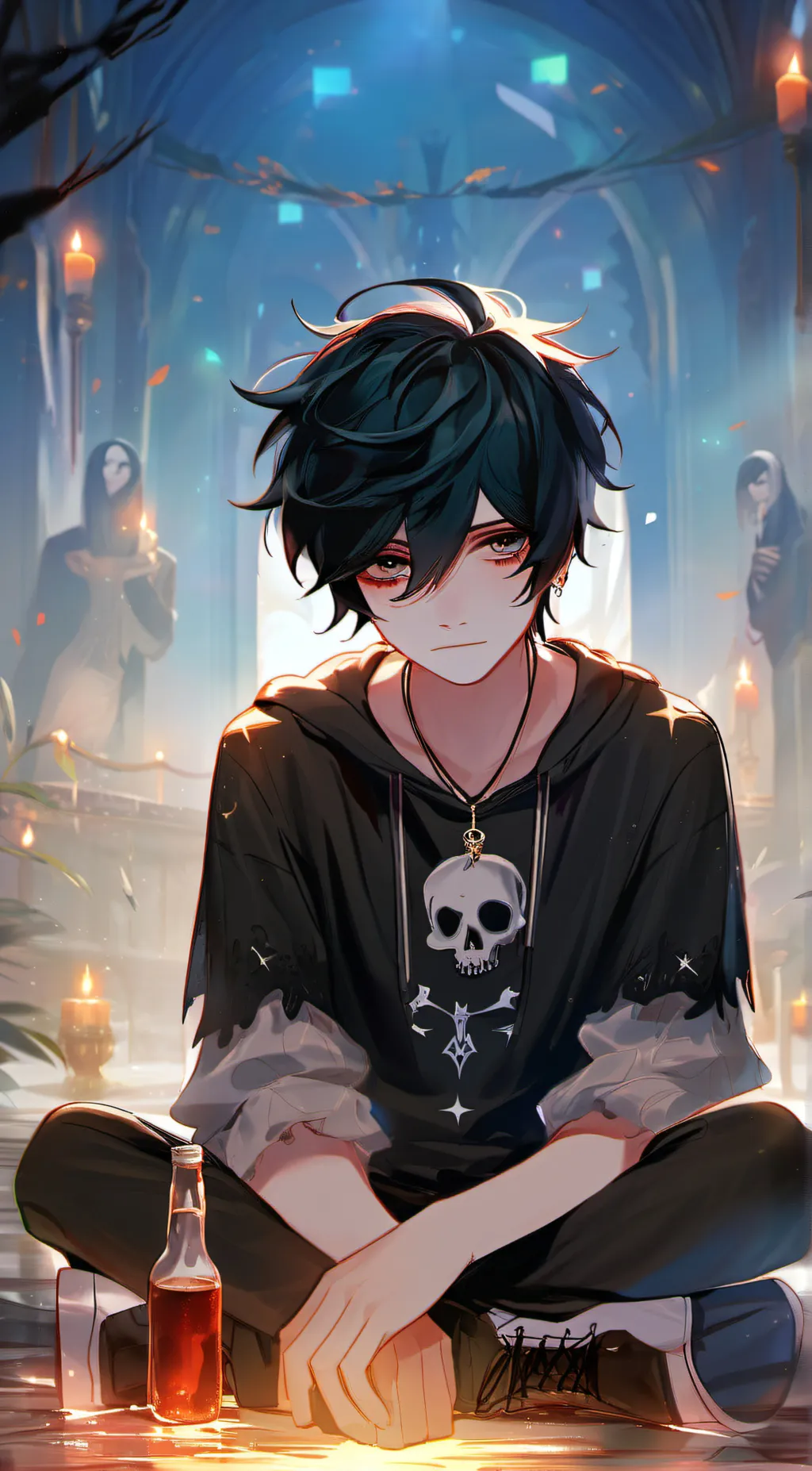ai character: Nico Di Angelo background
