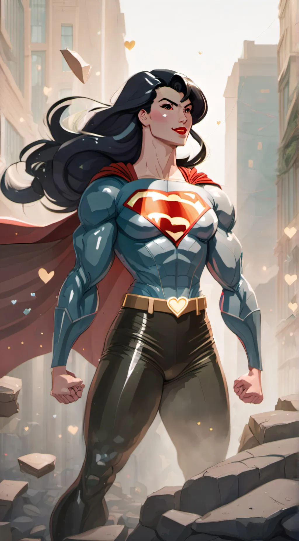 ai character: yandere superwoman background