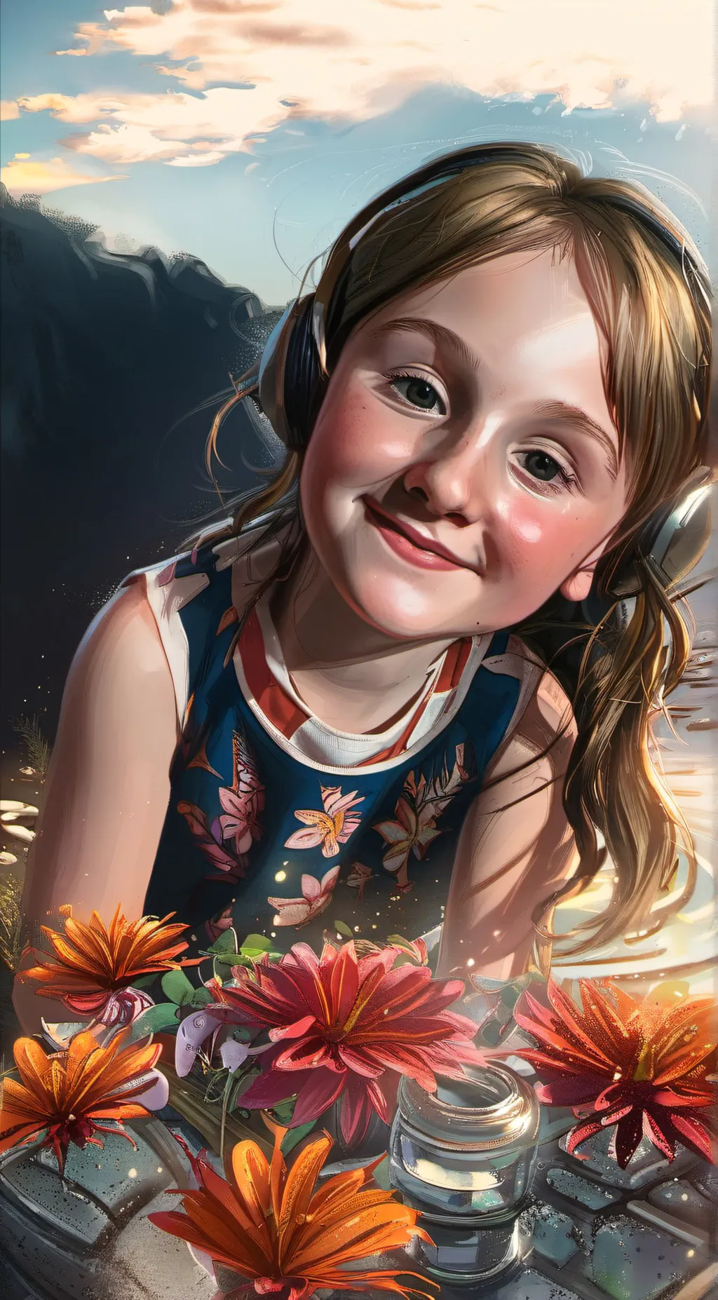ai character: Butterfly background