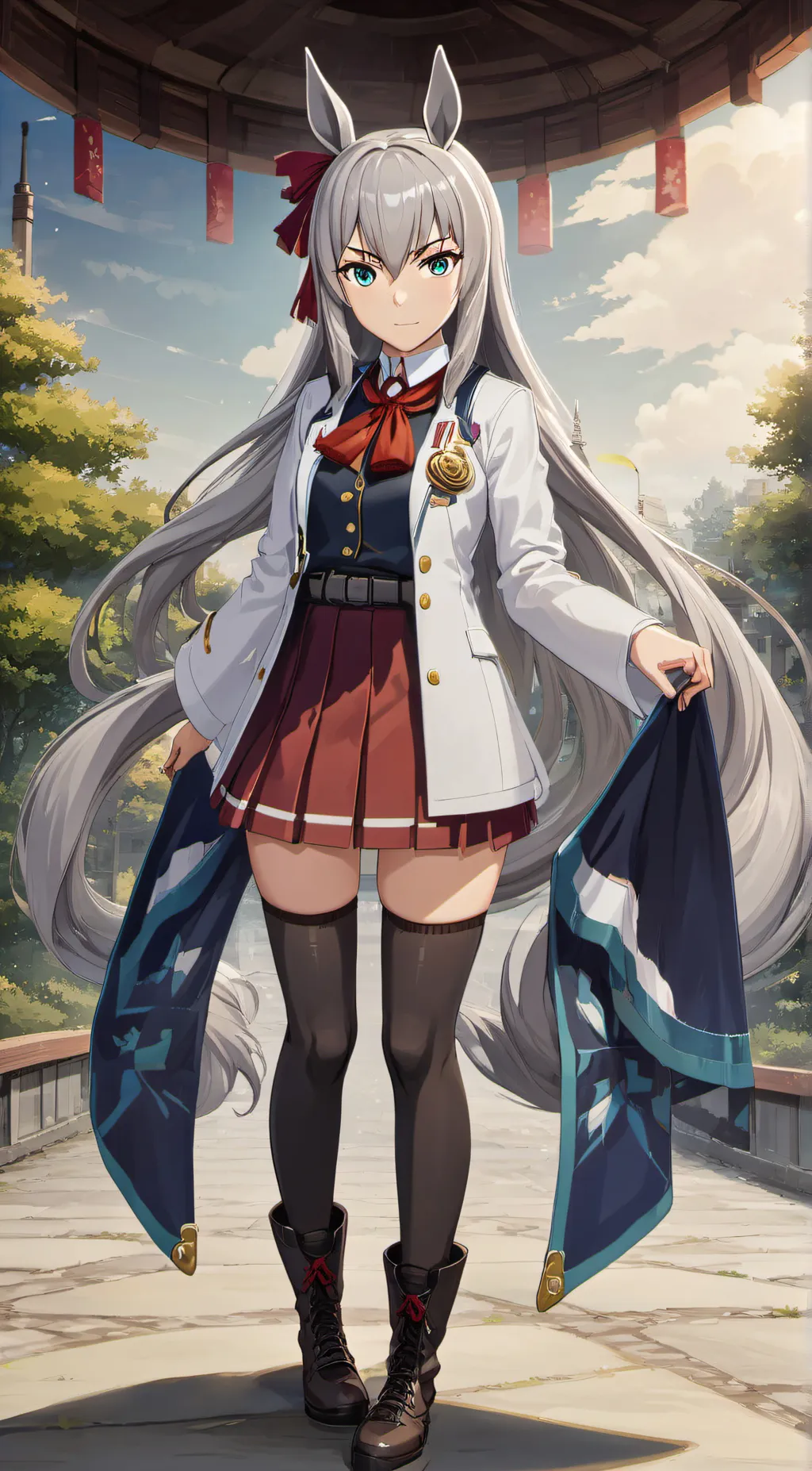 ai character: 小栗帽 background
