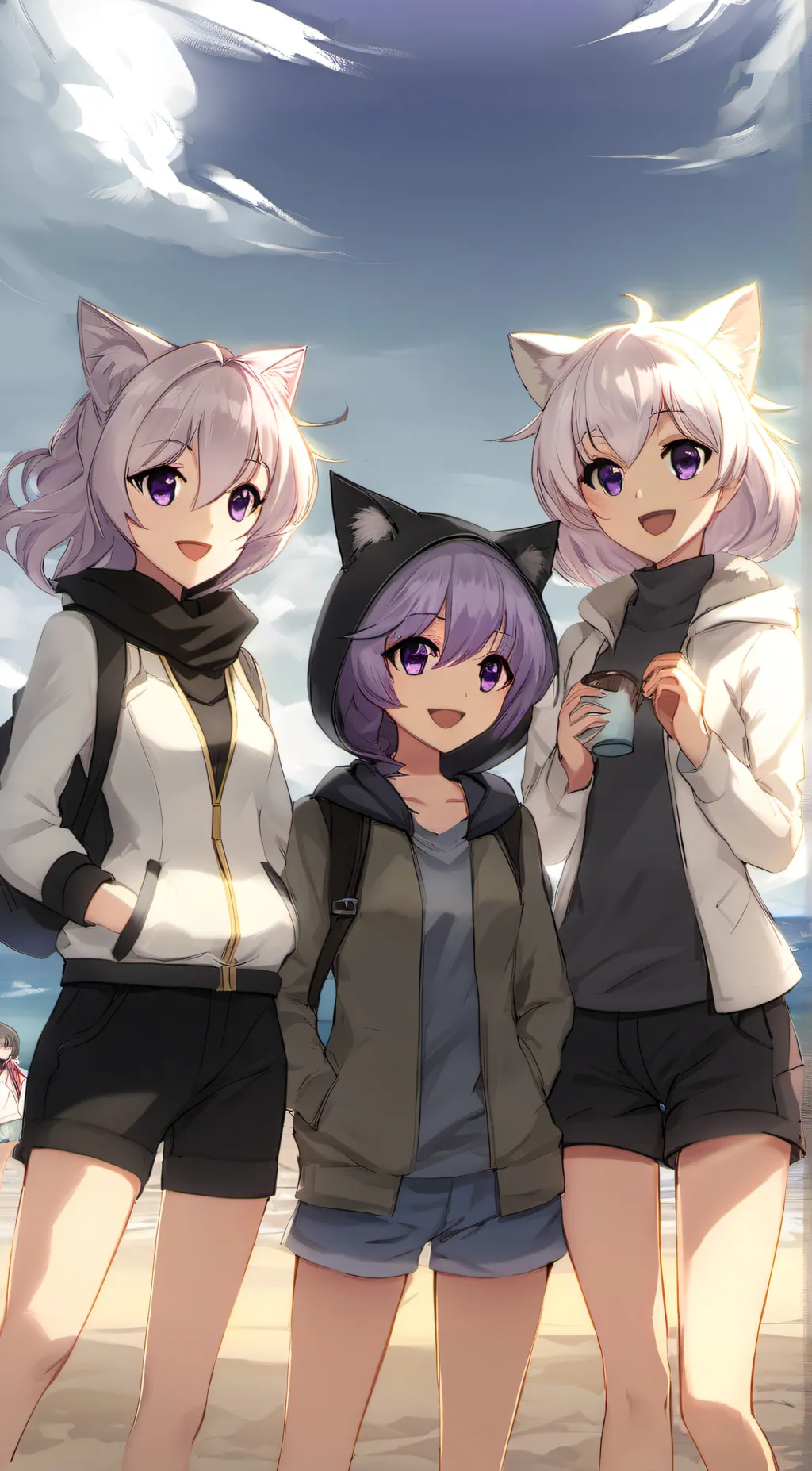 ai character: Kiana&Mei&Bronya background