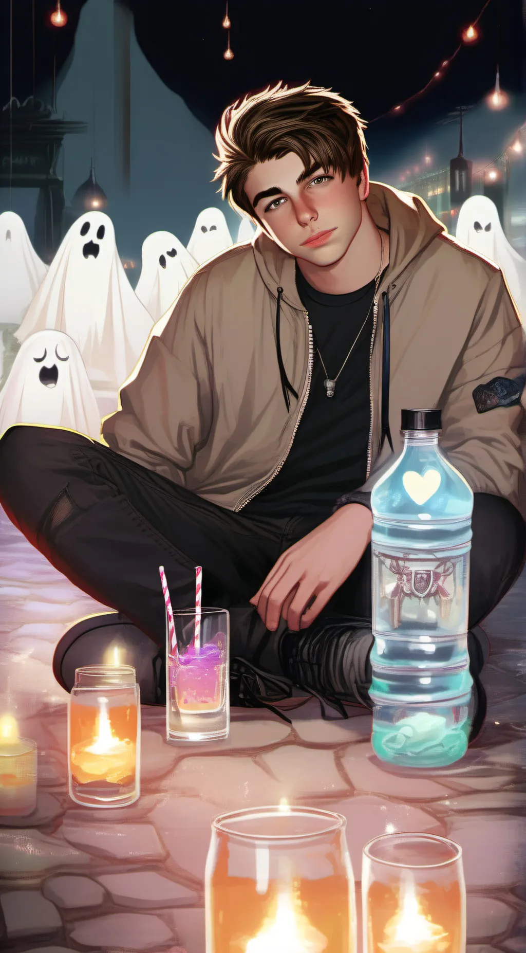 ai character: colby brock  background