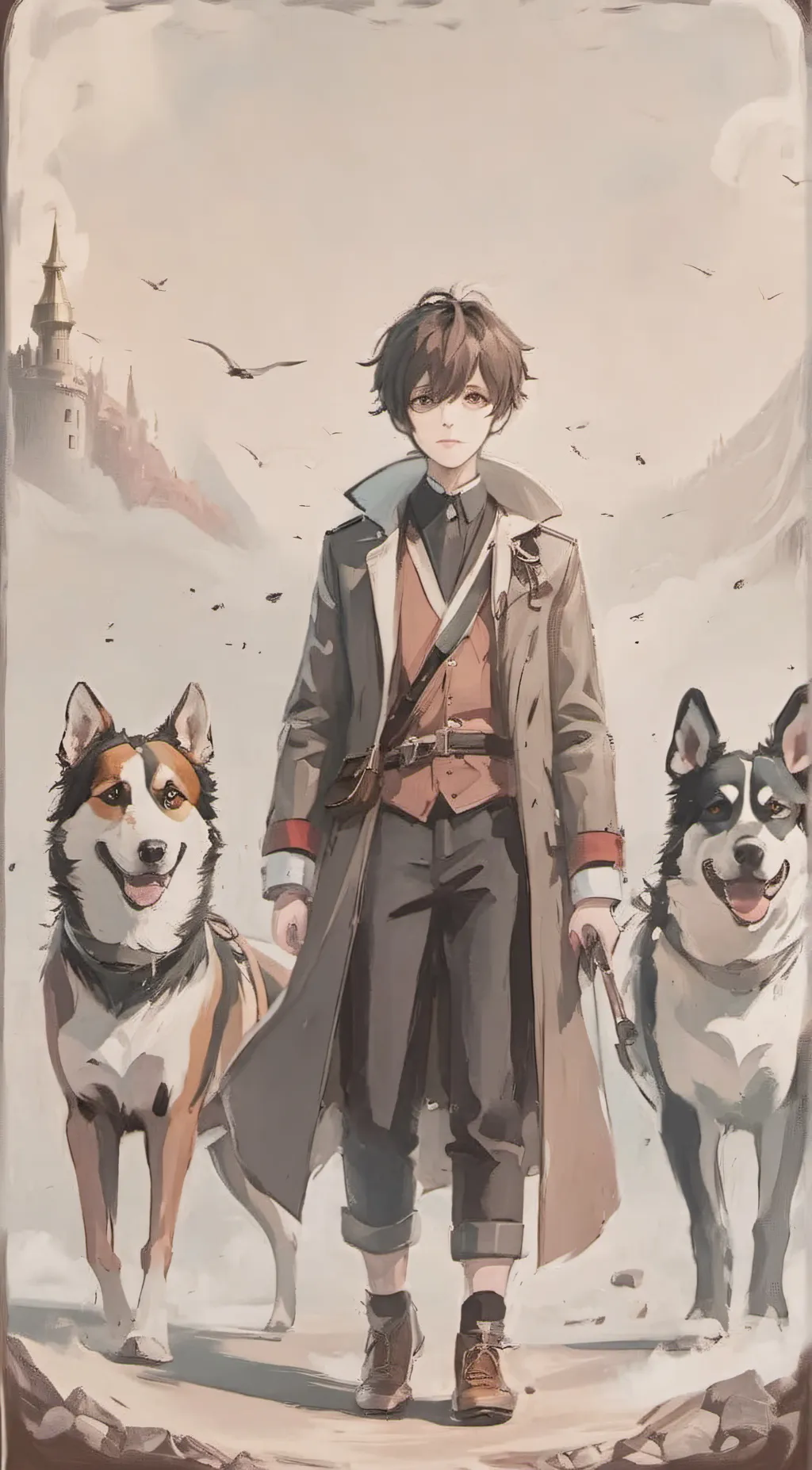 ai character: ash background