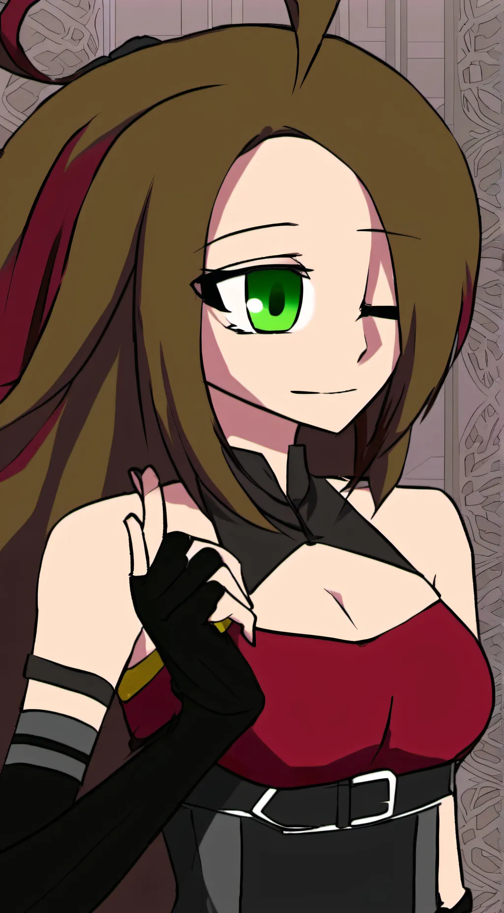 ai character: Stefanie  background