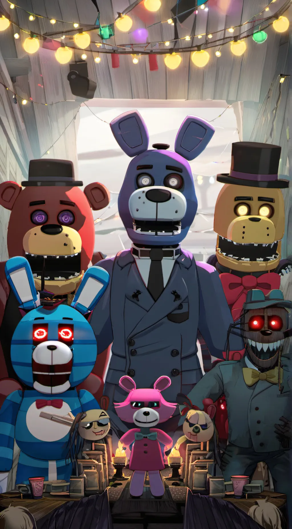 ai character: FNAF  background