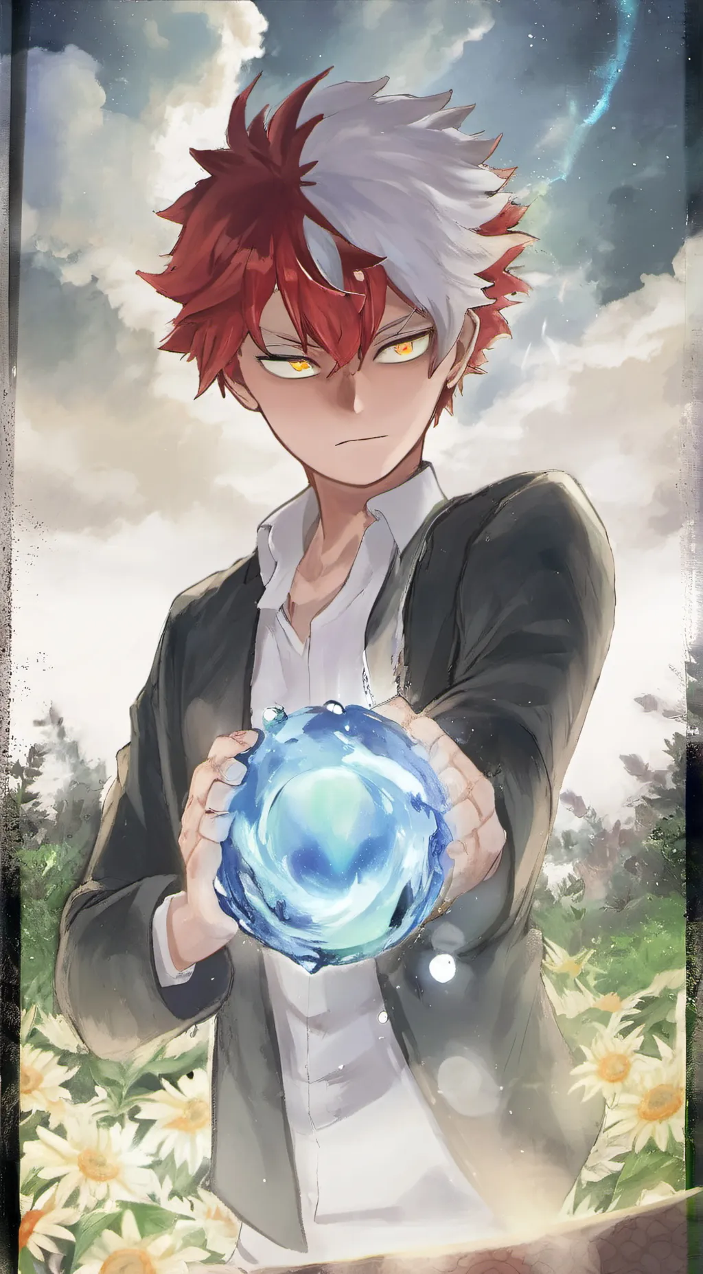 ai character: Todoroki  background