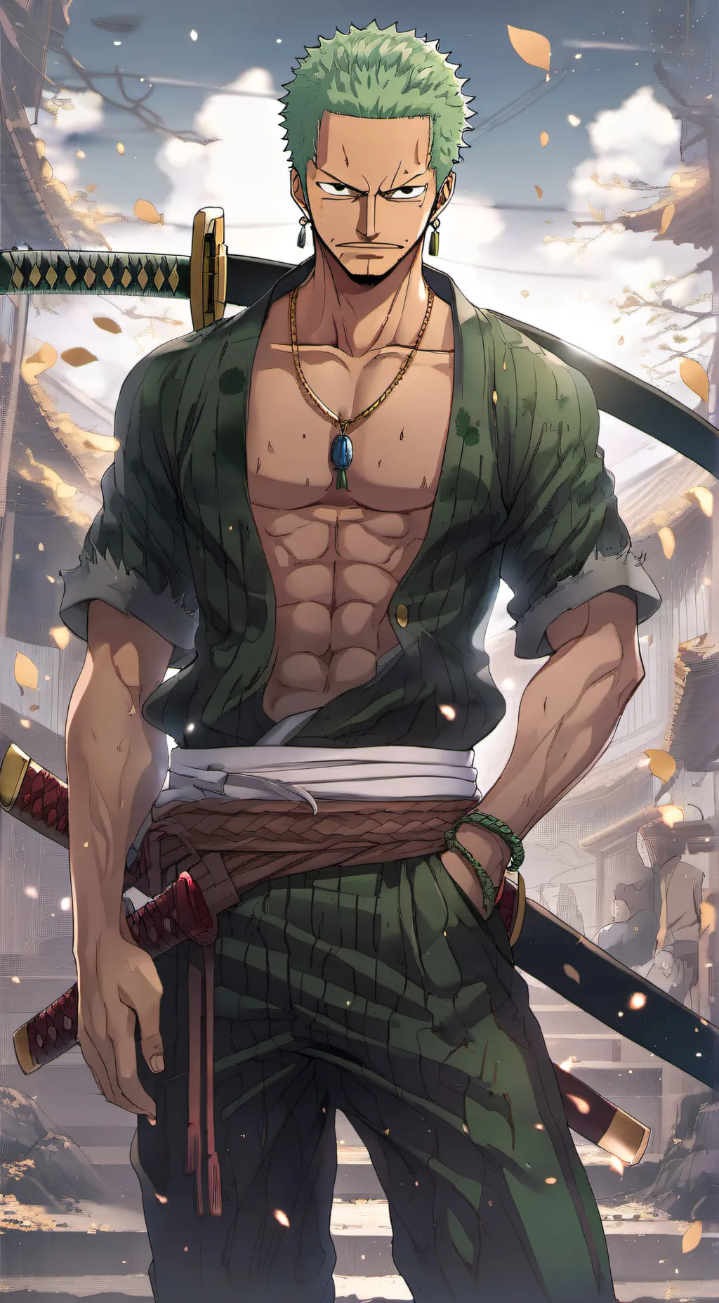 ai character: Roronoa Zoro background