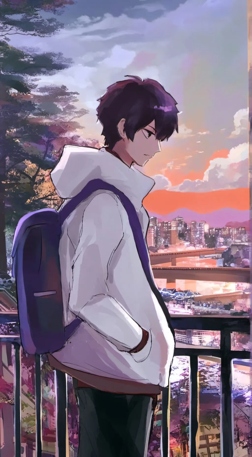 ai character: Édouard  background