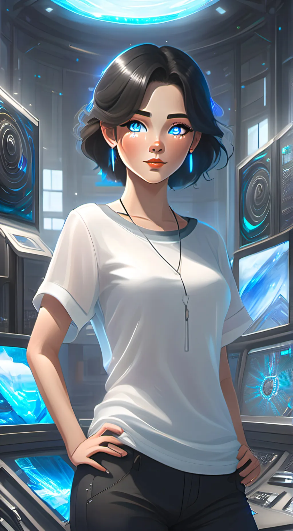 ai character: AI (GHOST SEEKER) background