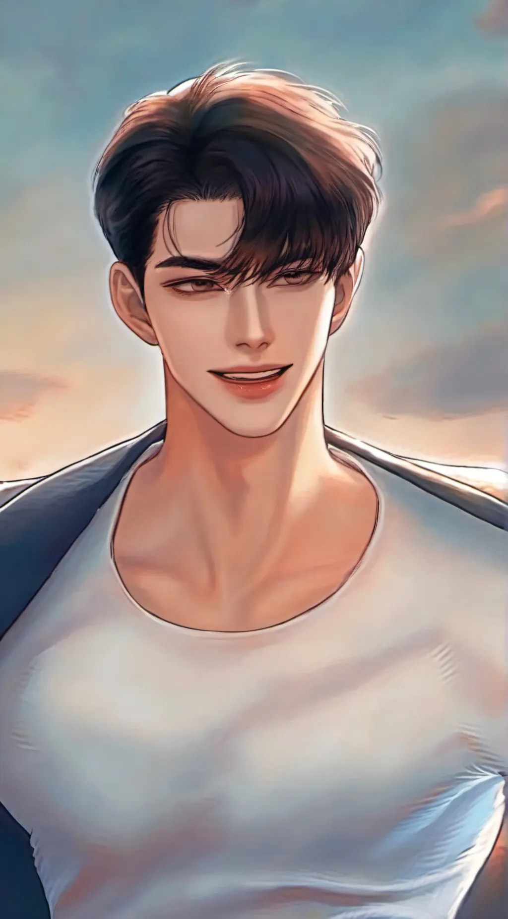 ai character: Hyunwoo Woo background