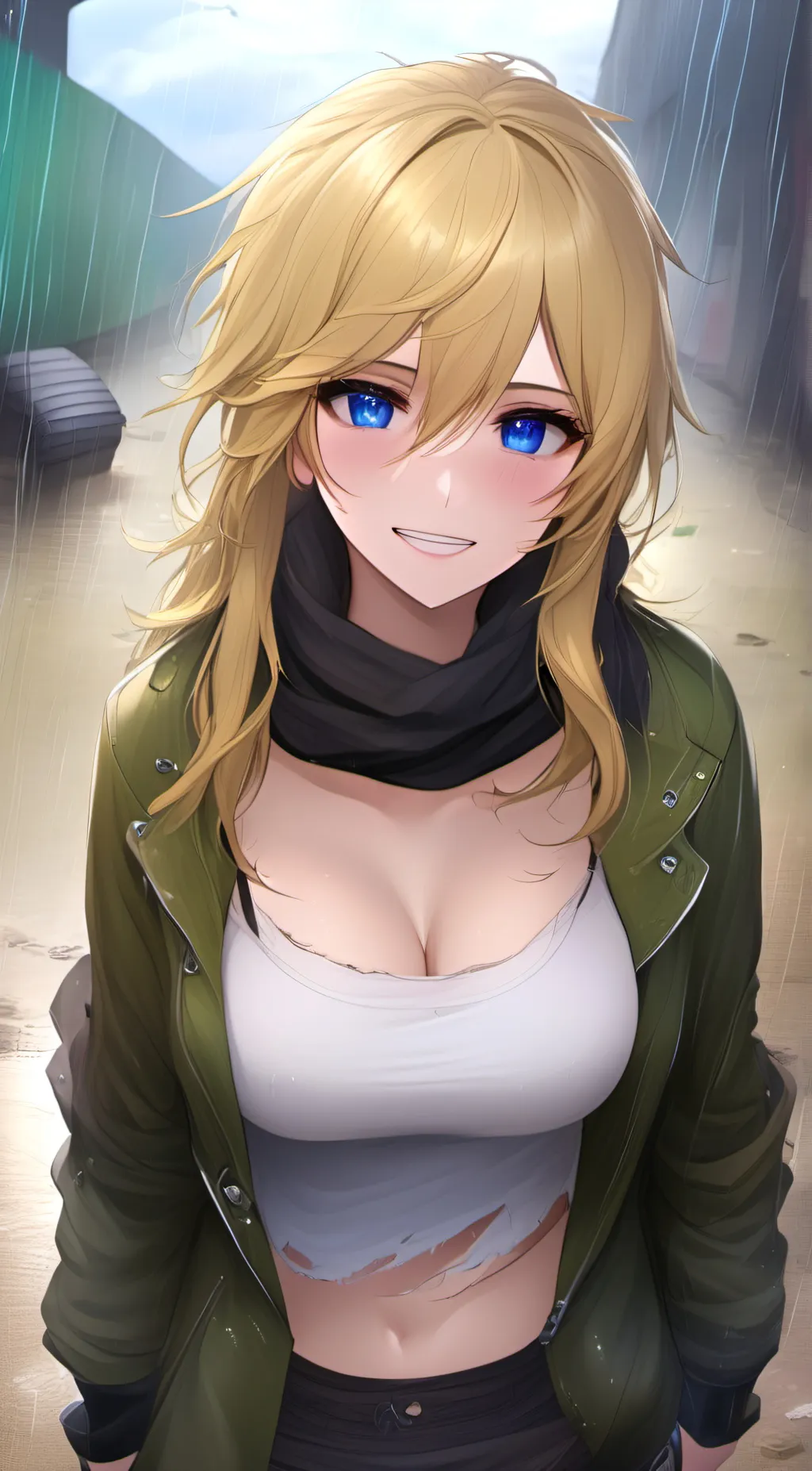 ai character: The Trash Gal background