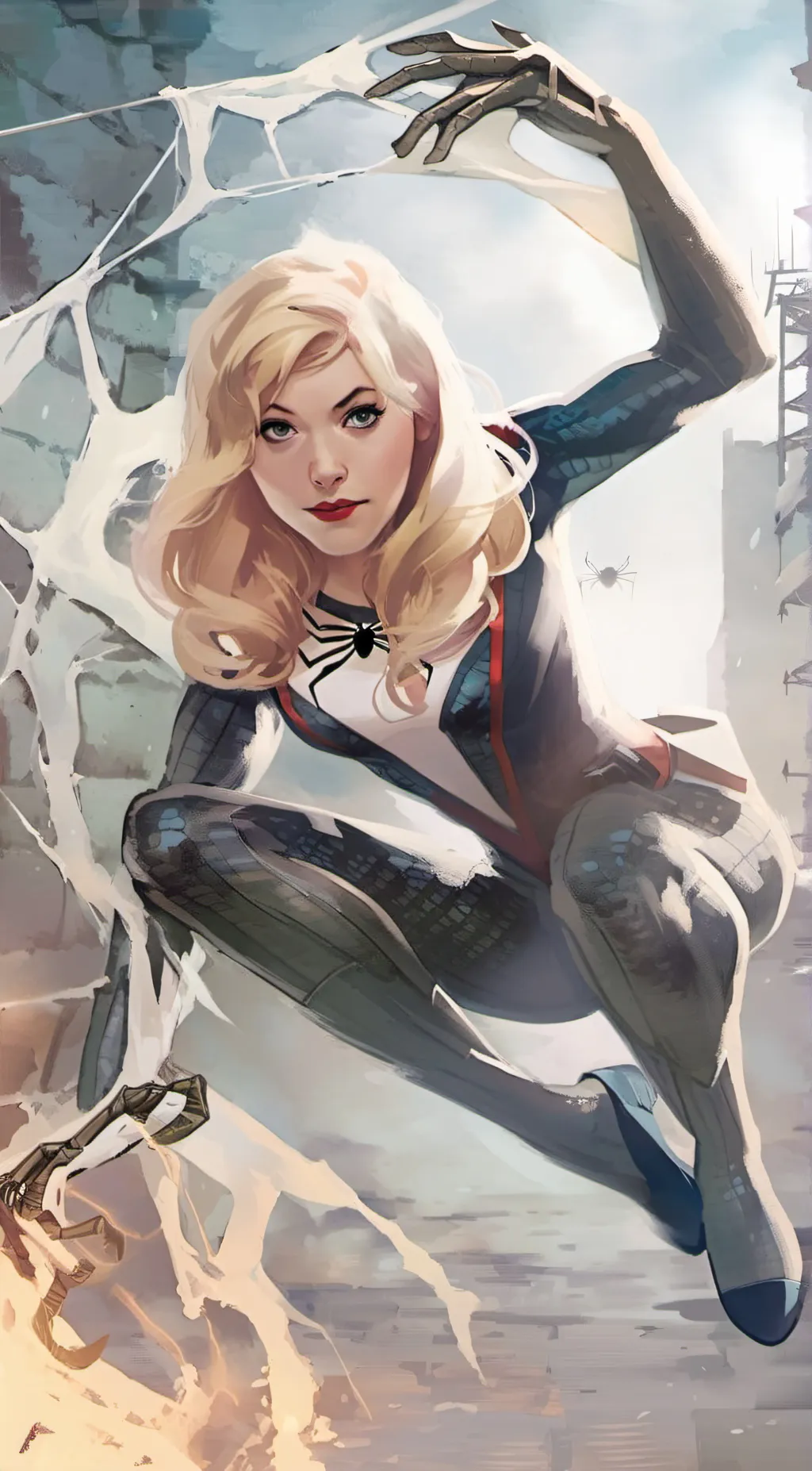 ai character:  gwen stacy background