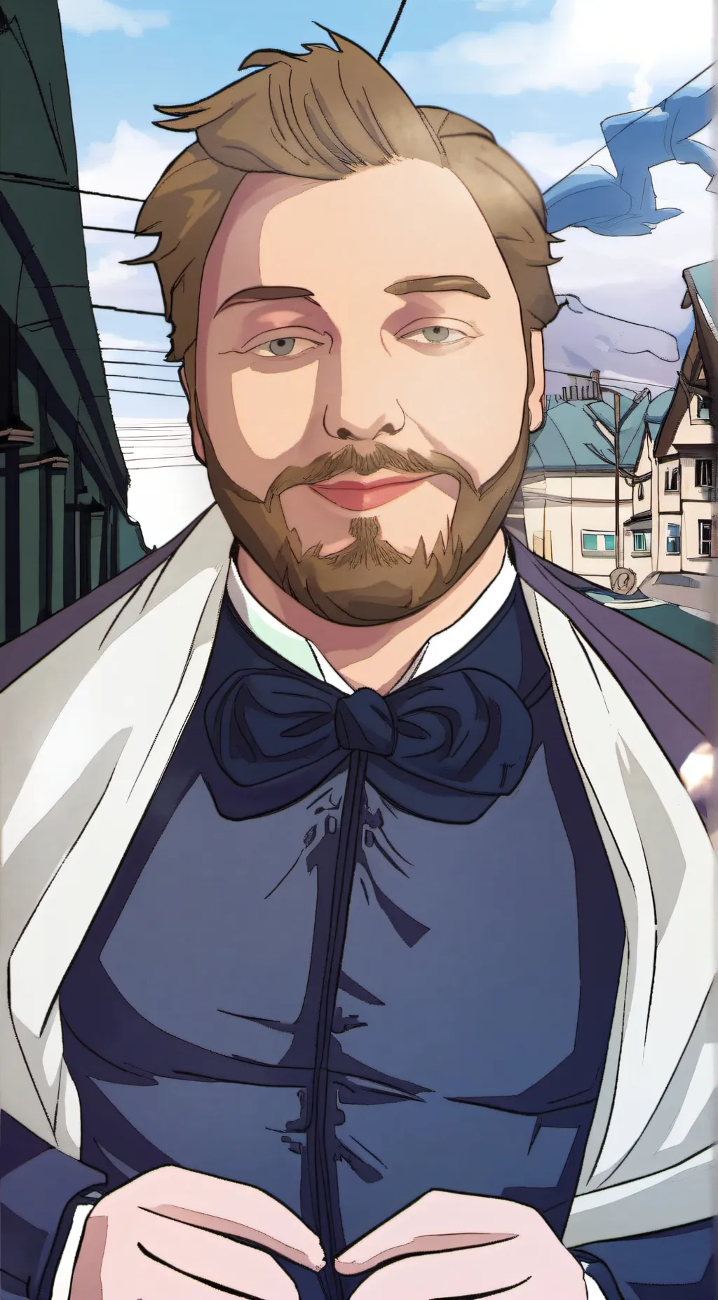 ai character: Nicholas Kadel  background