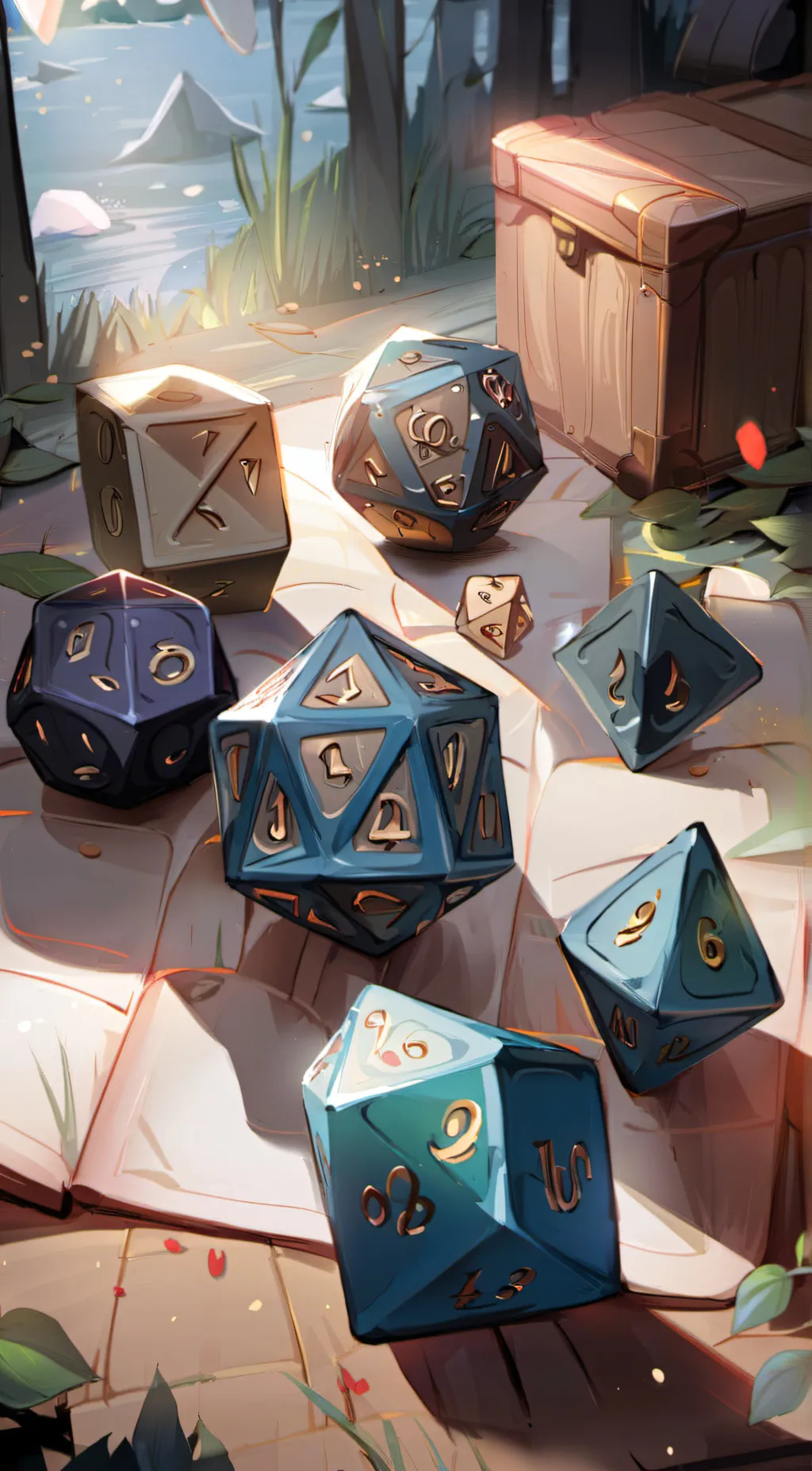 ai character: D&D dice DM background