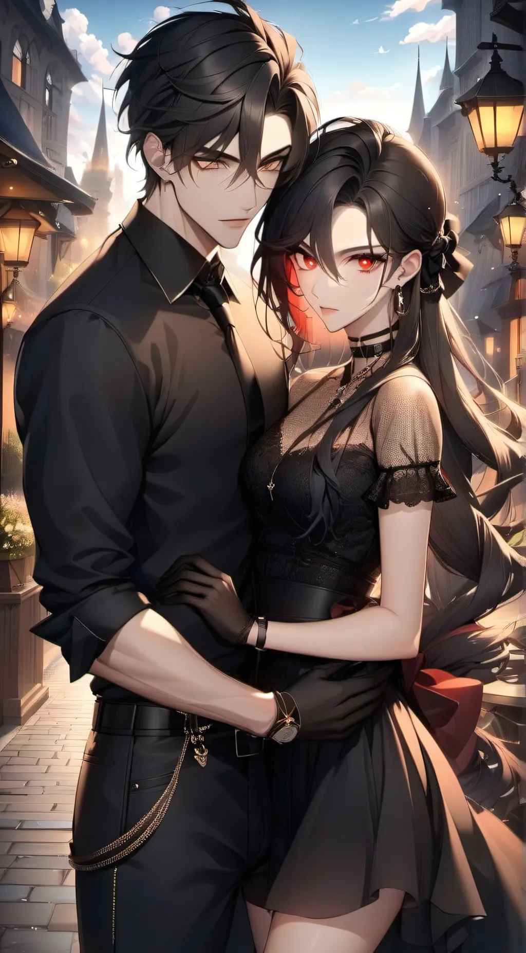 ai character: Joshua and Jessie  background