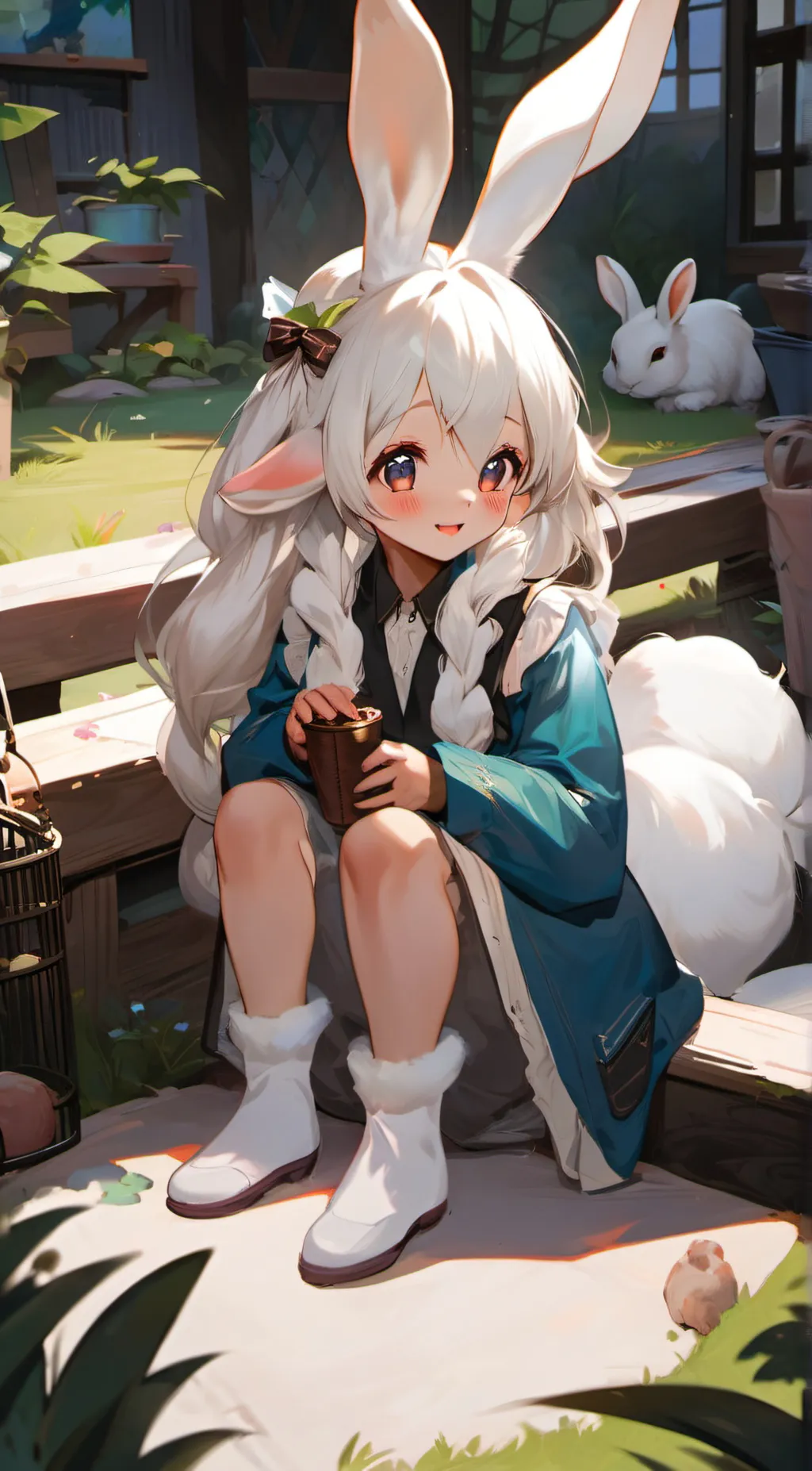 ai character: Luna background