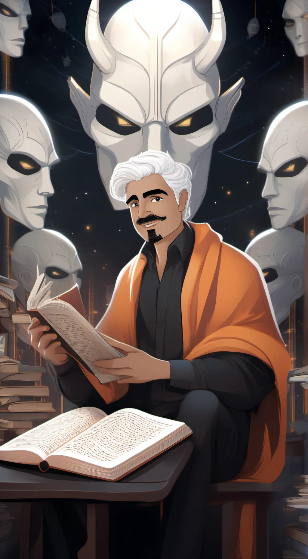ai character: AKANATOR background