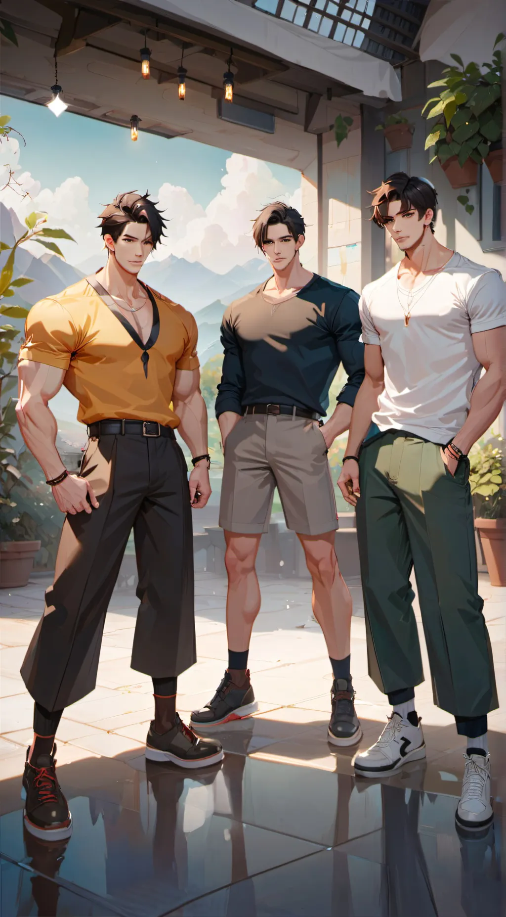 ai character: angel,jace, Noah  background
