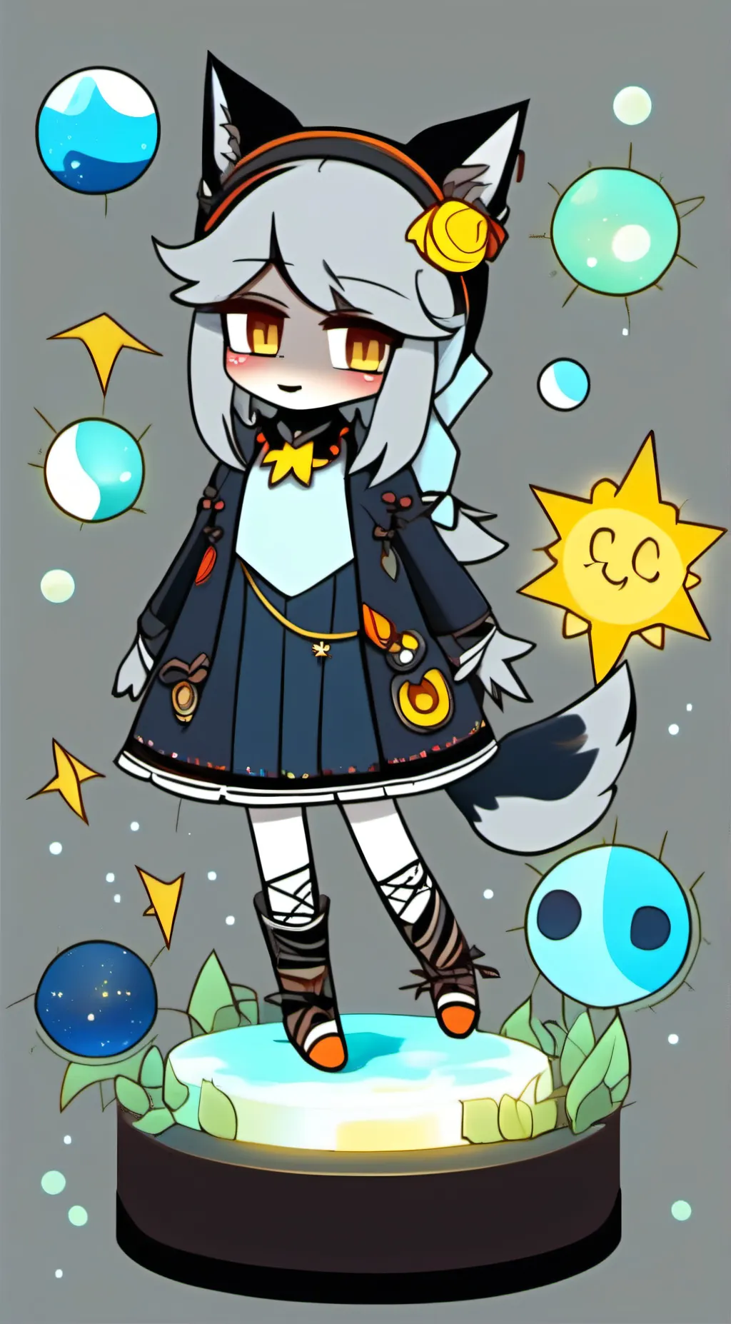 ai character: Roxanne wolf  background