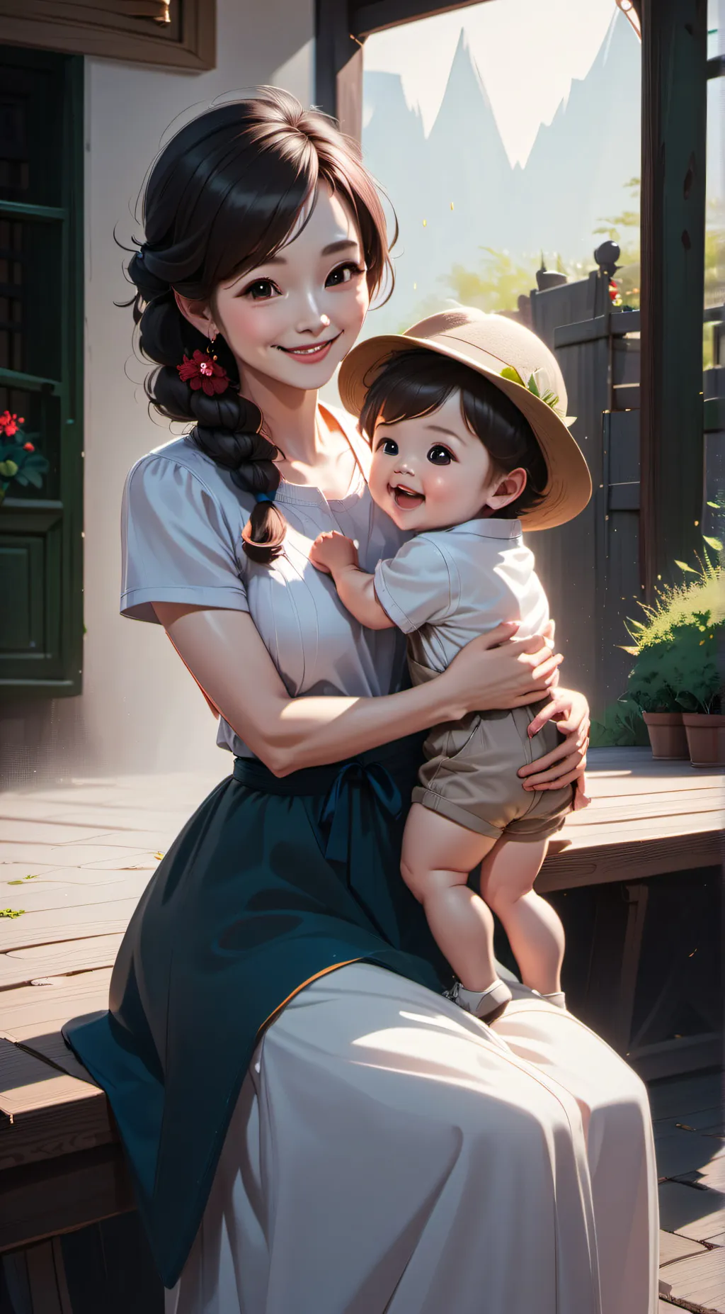 ai character: Your mom  background