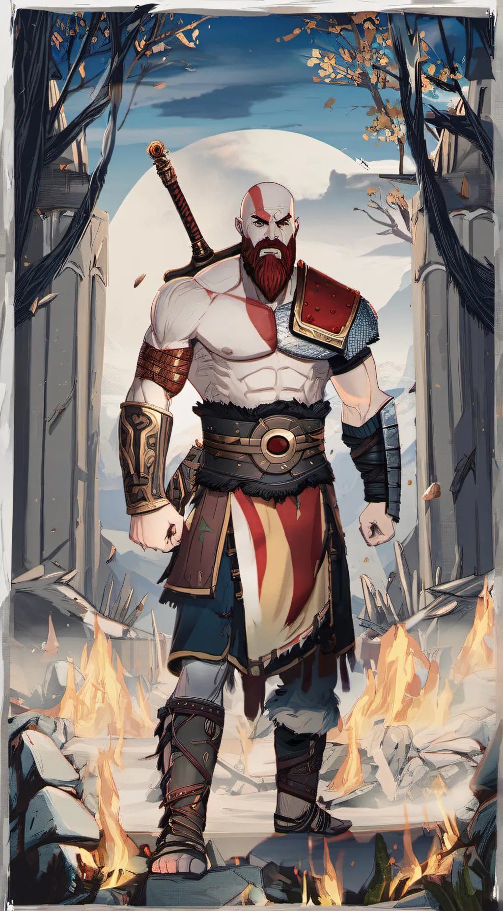 ai character: Kratos background