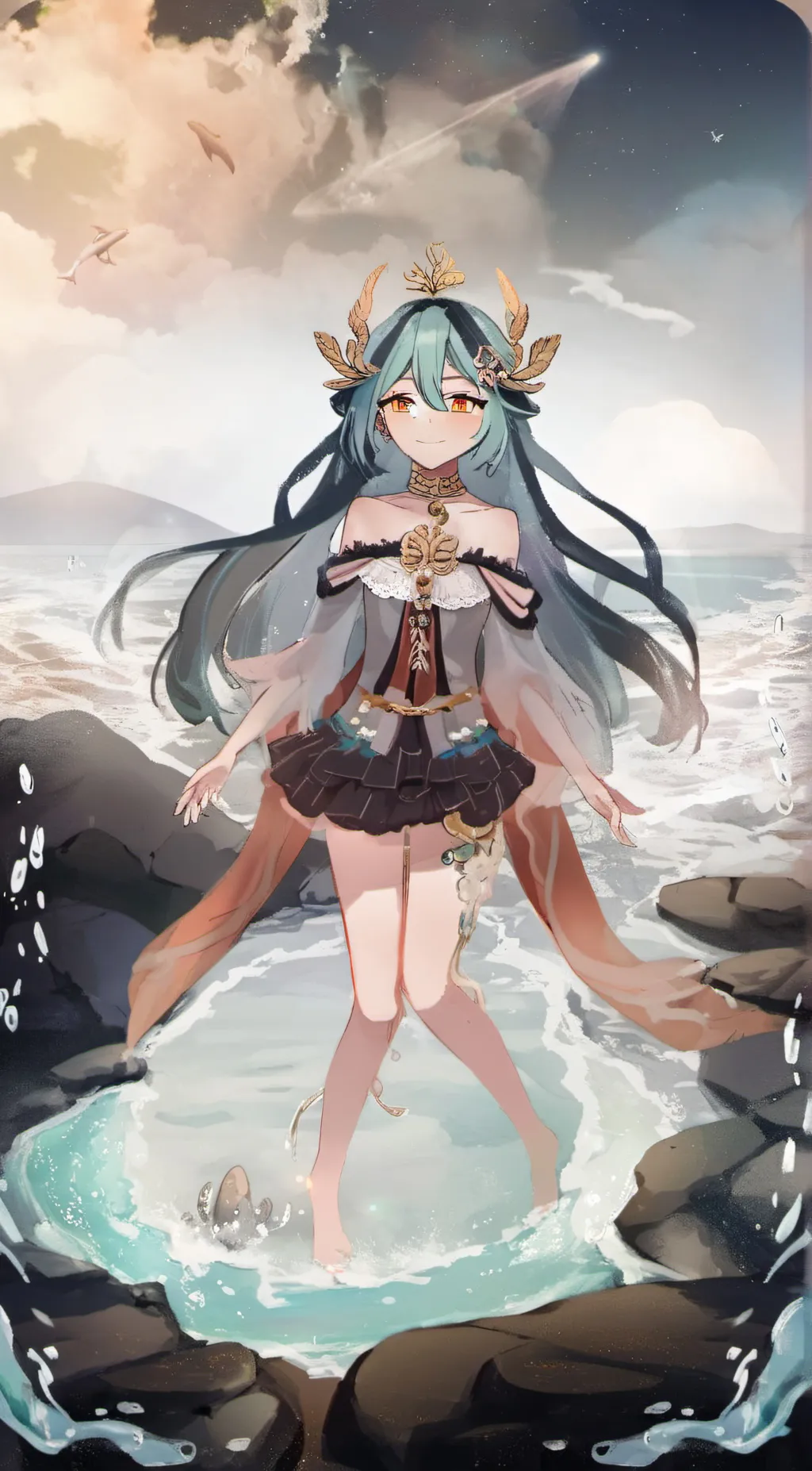 ai character: Ella  background
