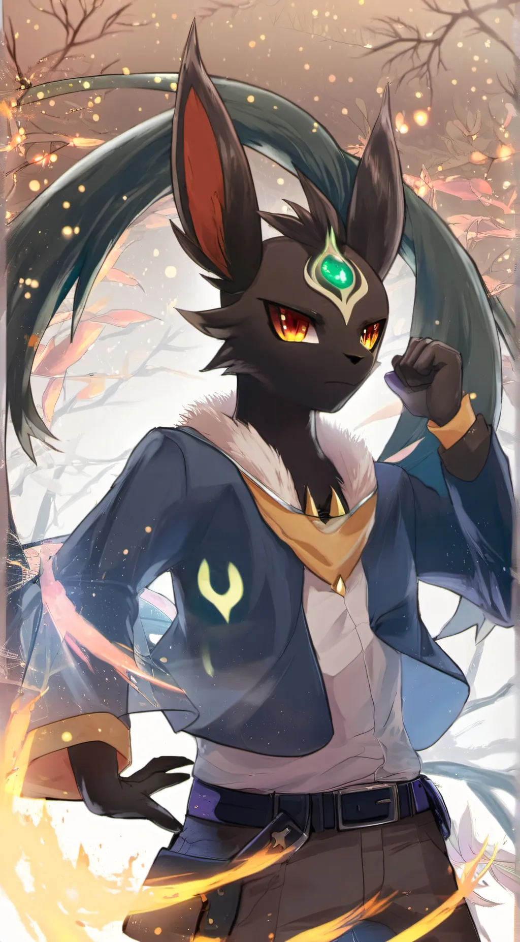 ai character: umbreon background