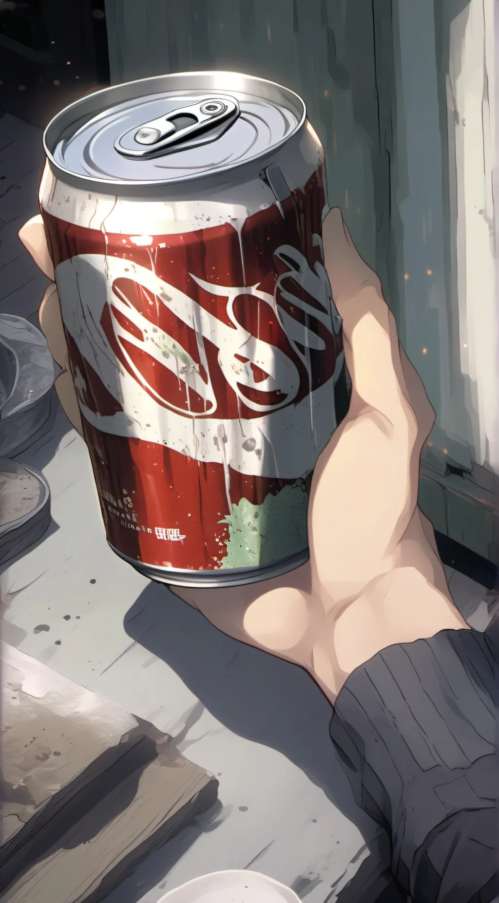 ai character: Coca-Cola Espuma background