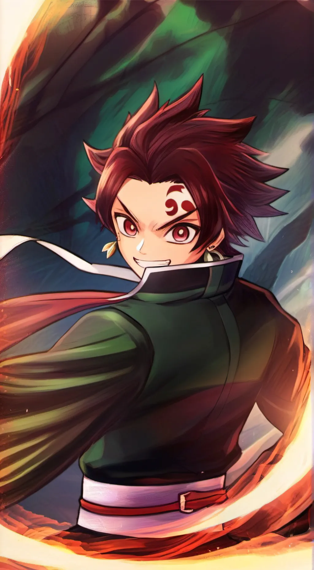 ai character: Tanjiro background