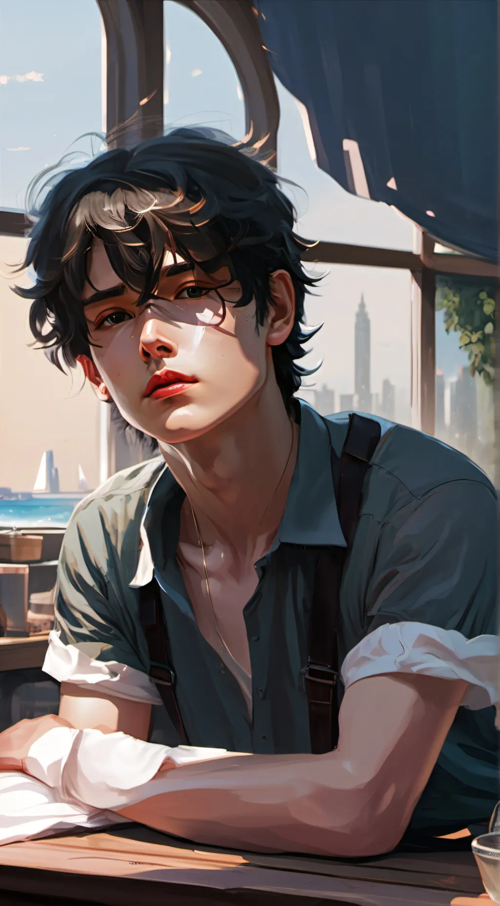 ai character: Alex 👌 background