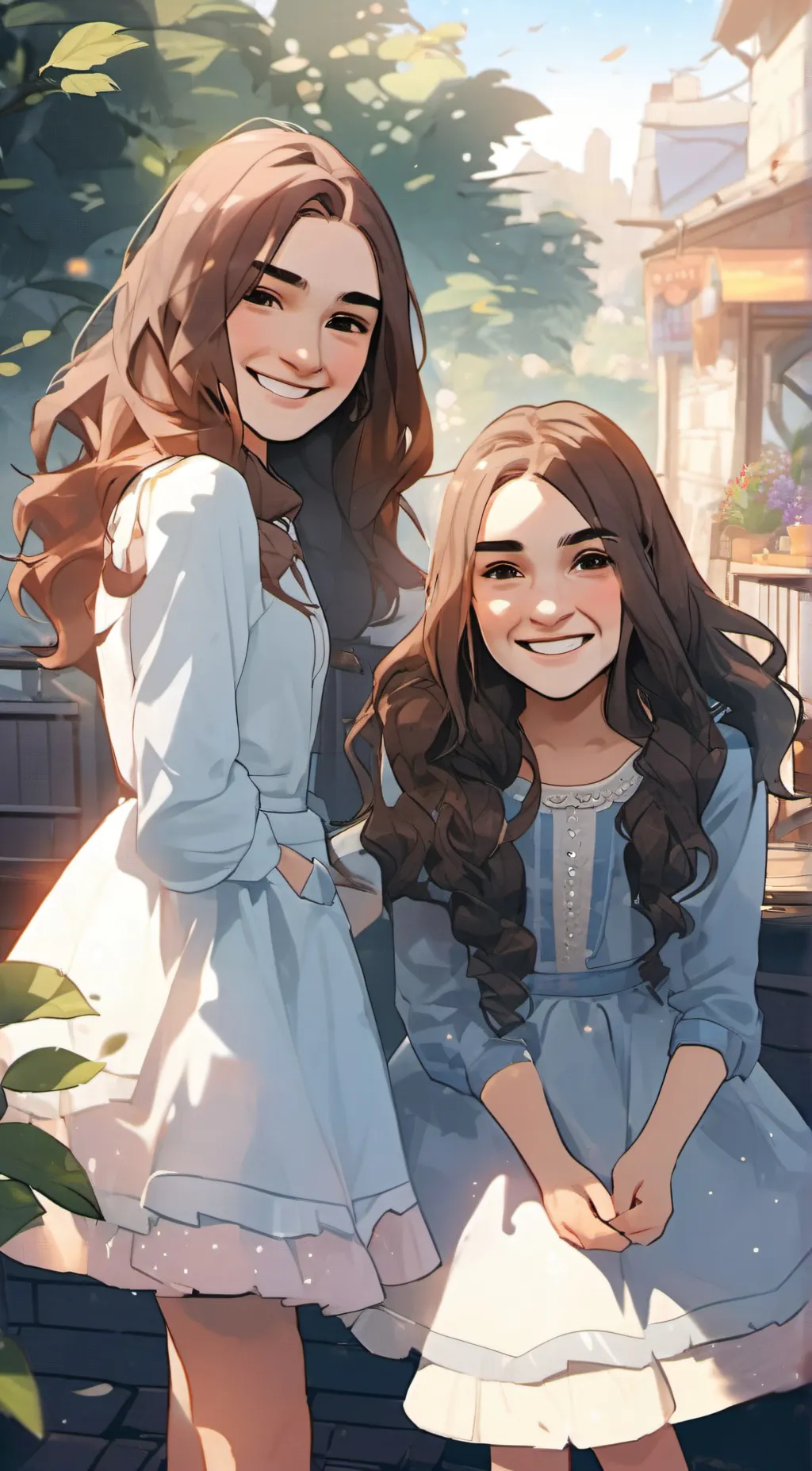 ai character: Besties! background