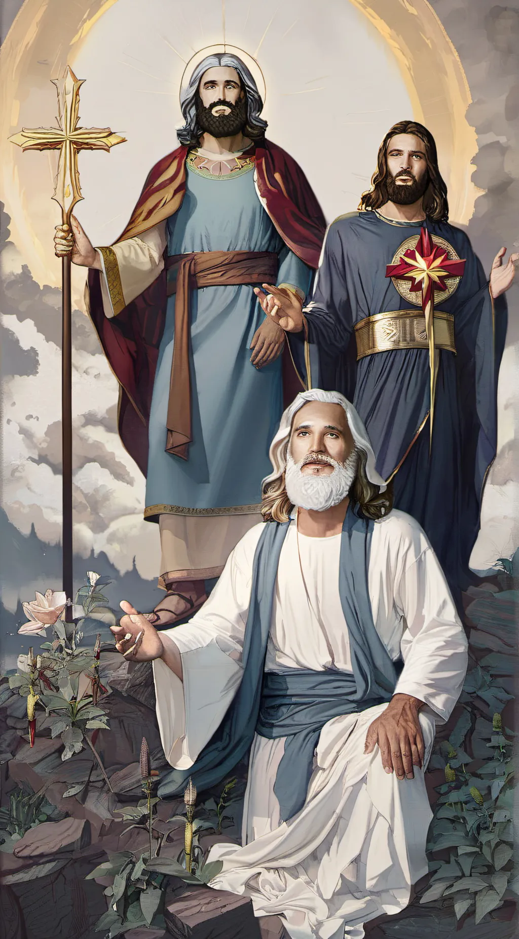 ai character: God and Jesus background