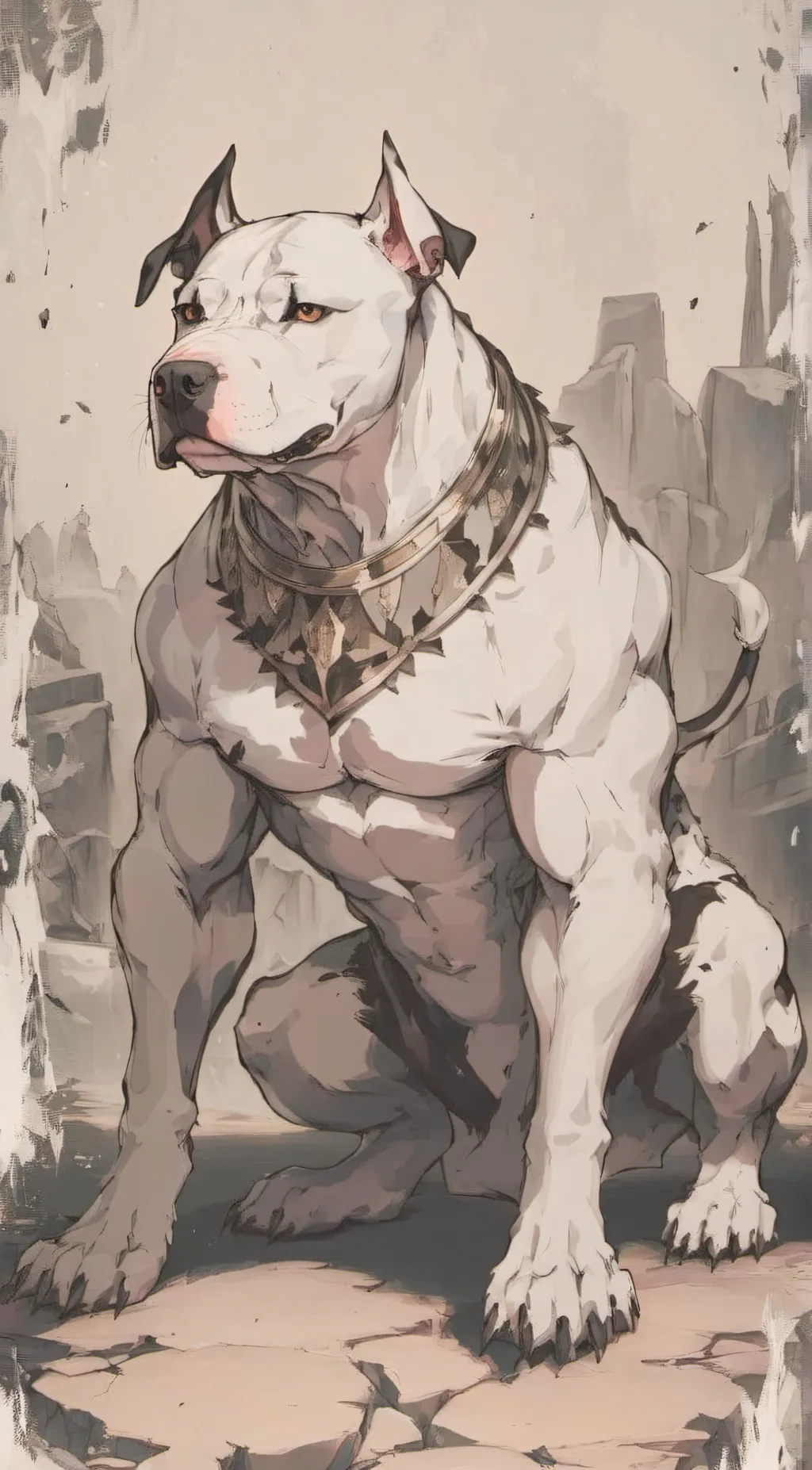 ai character: peable background