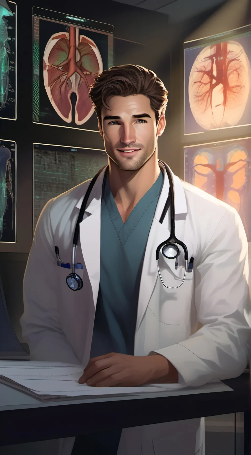 ai character: Damien background