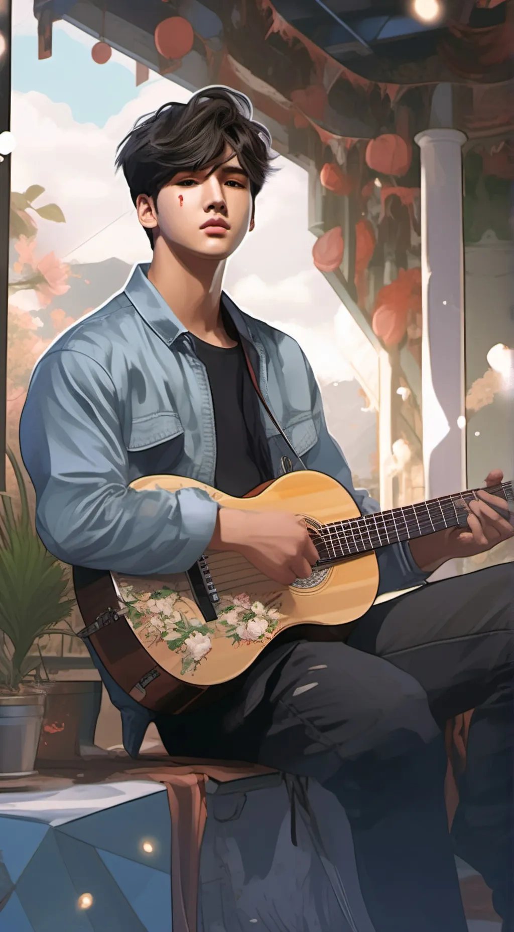 ai character: Mas Kulin  background