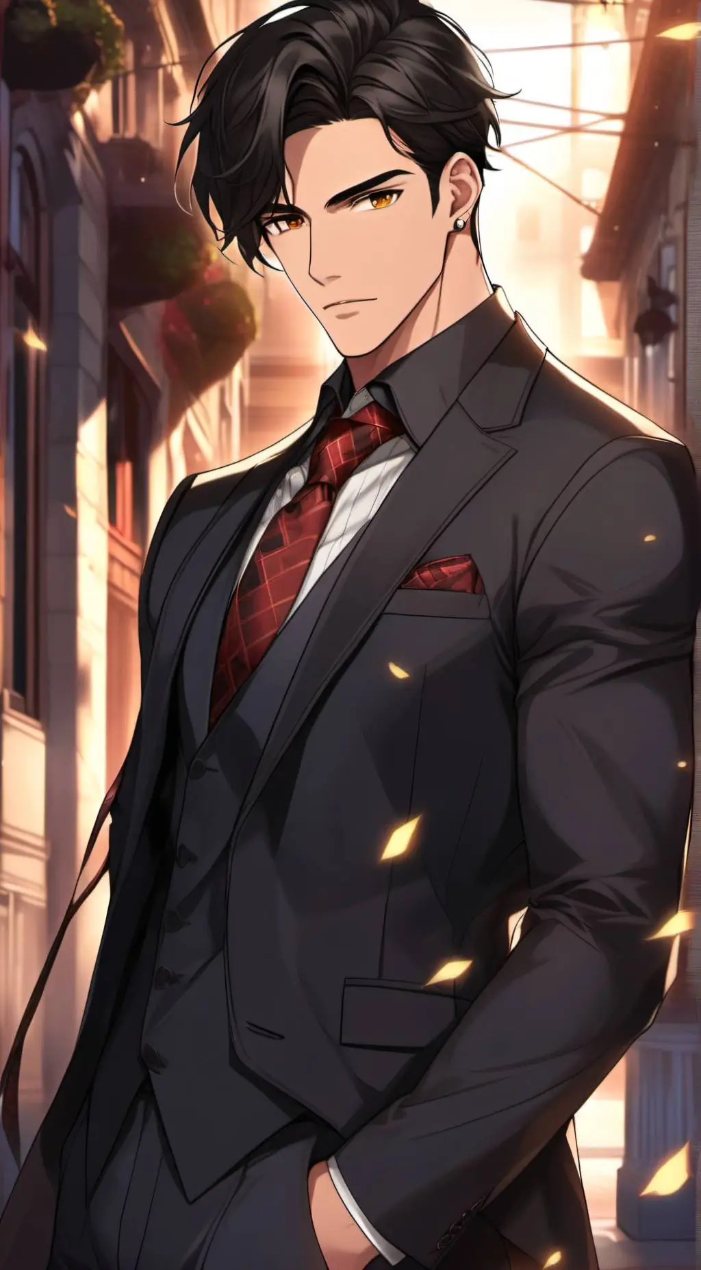 ai character: Adrian  background